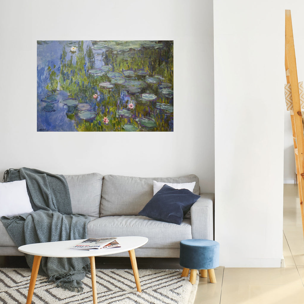 Affiche horizontale autocollante « NÉNUPHARS »