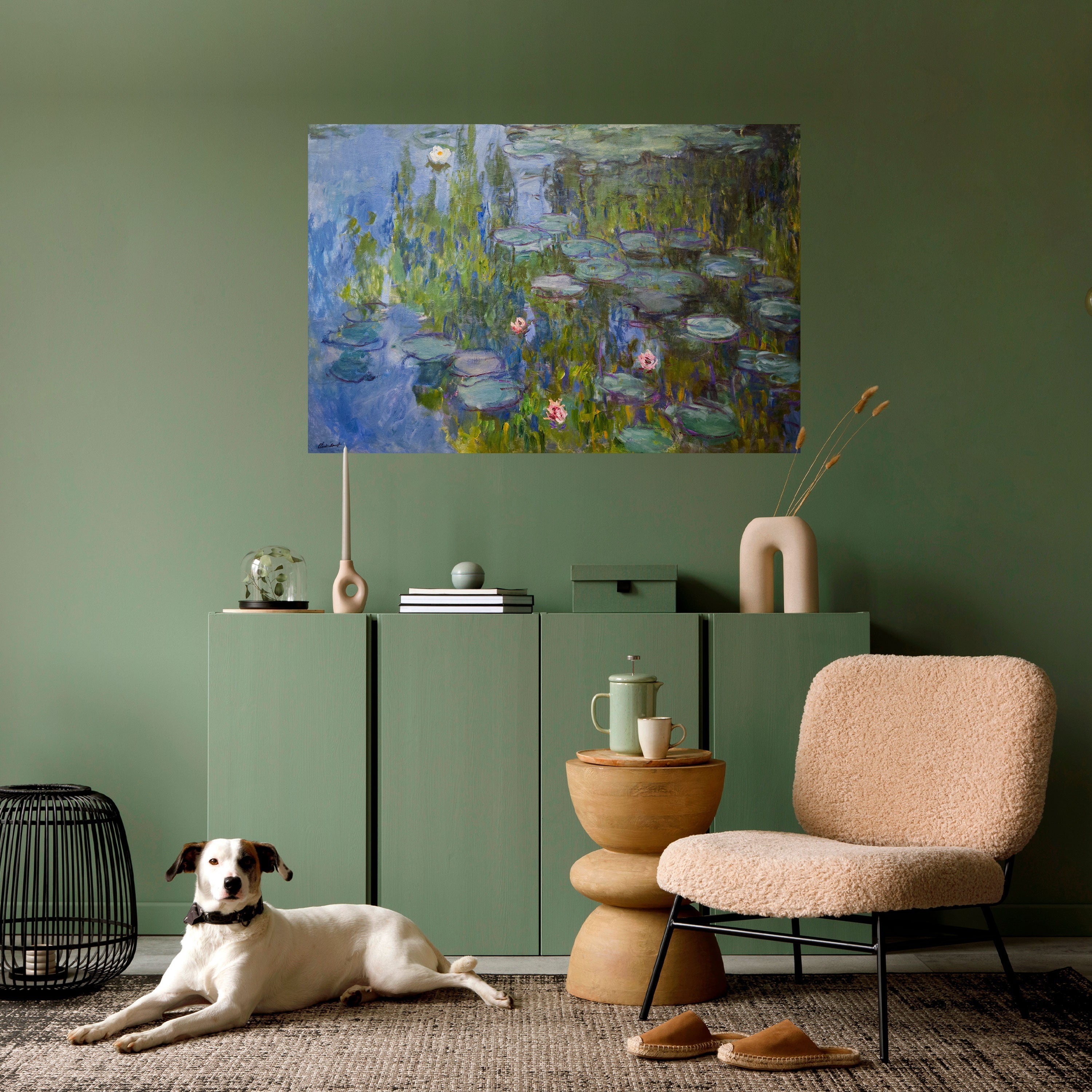 Affiche horizontale autocollante « NÉNUPHARS »