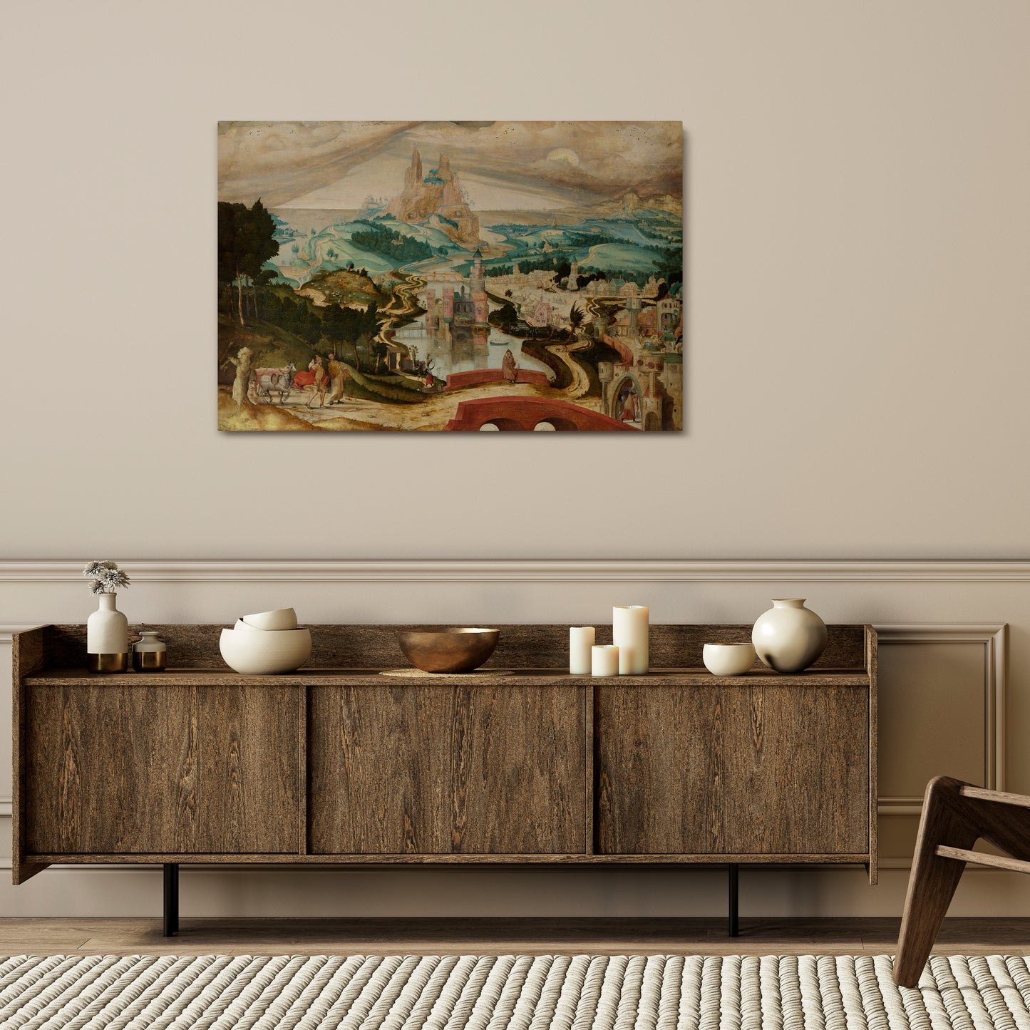 ENCHANTED LANDSCAPE DREAMS Horizontal Canvas Print