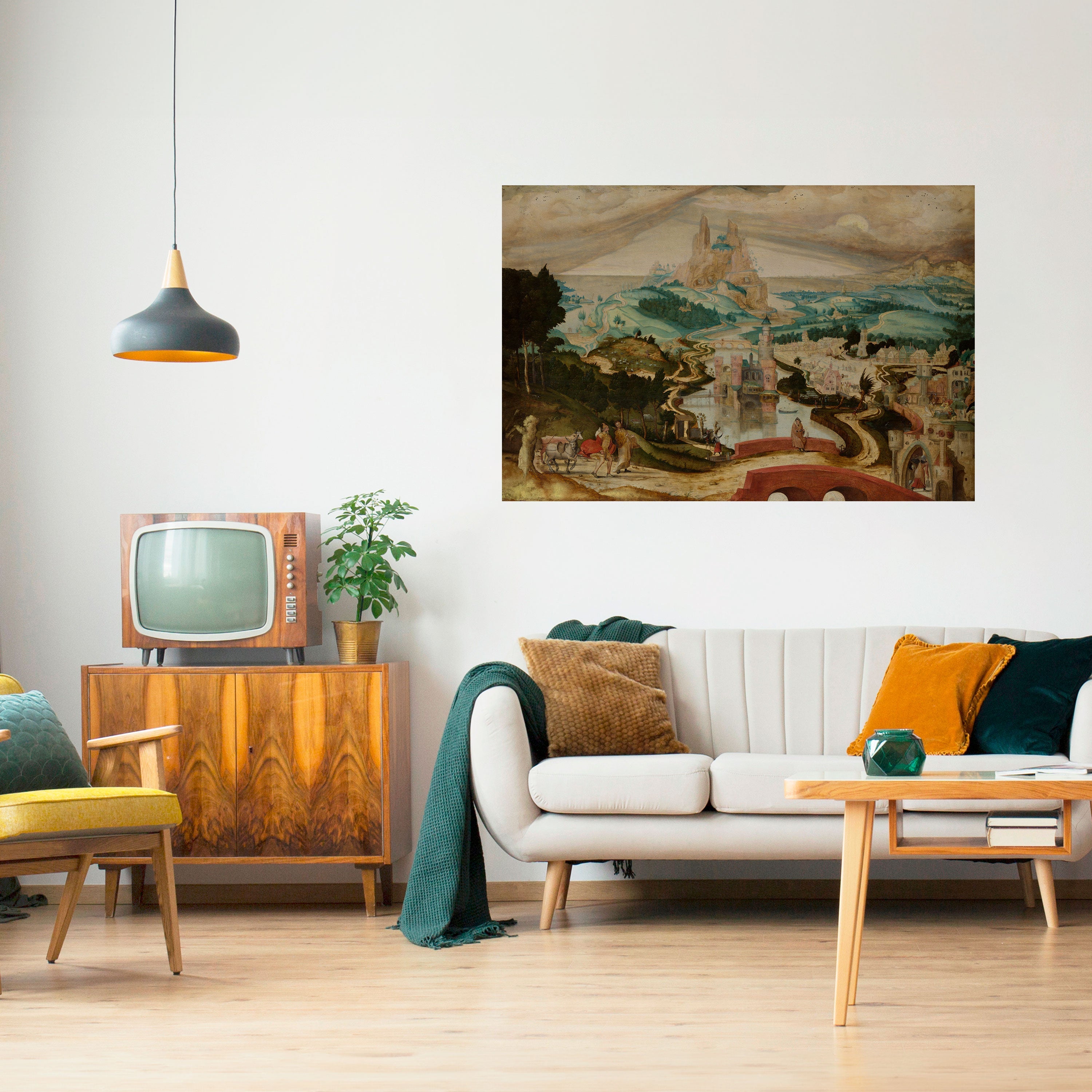 Affiche horizontale autocollante « Paysages enchanteurs »