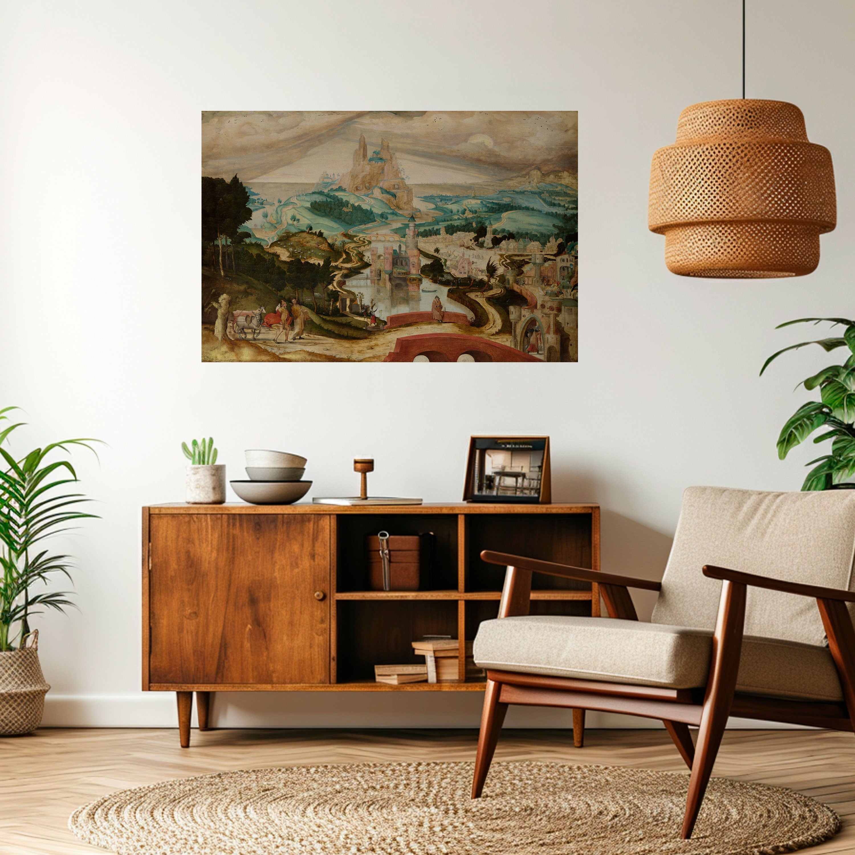 Affiche horizontale autocollante « Paysages enchanteurs »