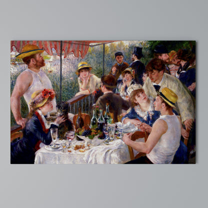 LUNCHEON OF THE BOATING PARTY Horizontal Canvas Print