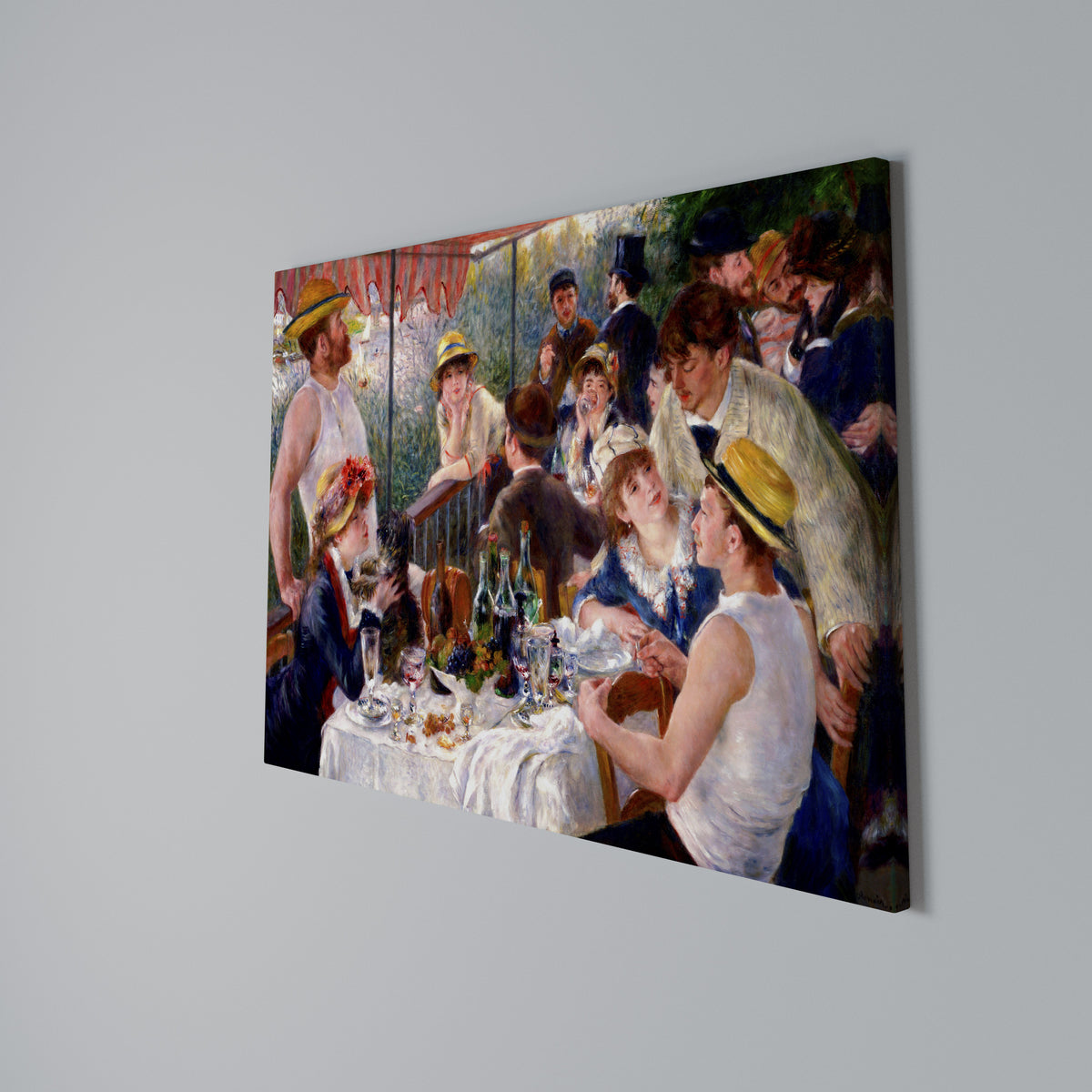 LUNCHEON OF THE BOATING PARTY Horizontal Canvas Print