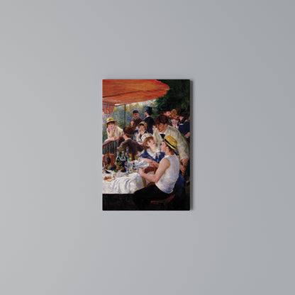 LUNCHEON OF THE BOATING PARTY Vertical Canvas Print
