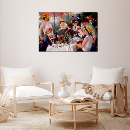 LUNCHEON OF THE BOATING PARTY Horizontal Canvas Print