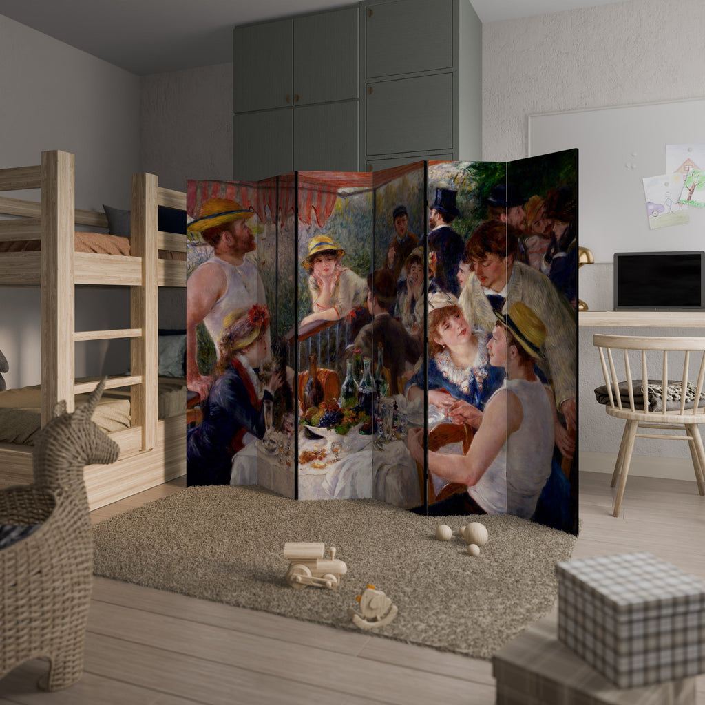 LUNCHEON OF THE BOATING PARTY Decorative 6-Panel Room Divider