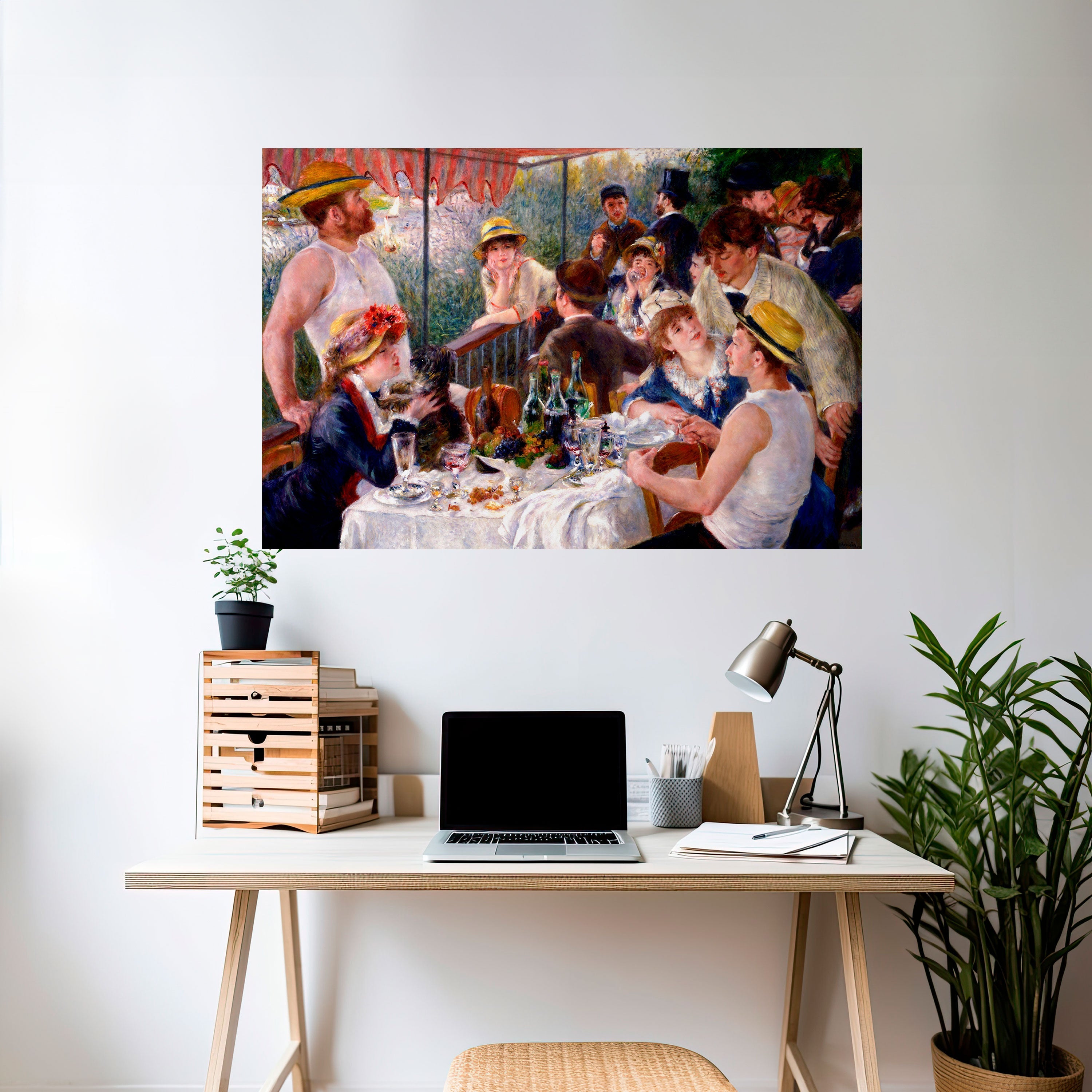 Affiche horizontale autocollante « Déjeuner des plaisanciers »