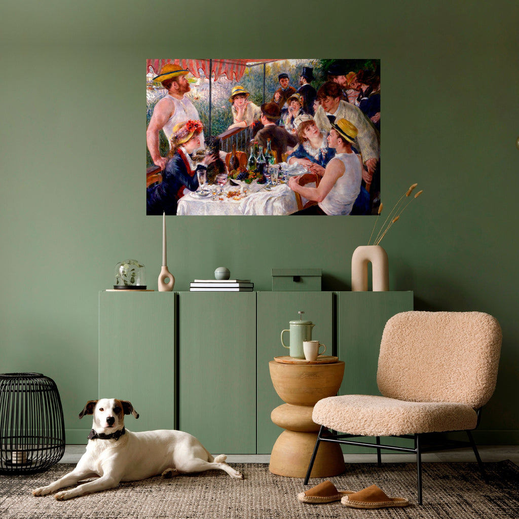 Affiche horizontale autocollante « Déjeuner des plaisanciers »