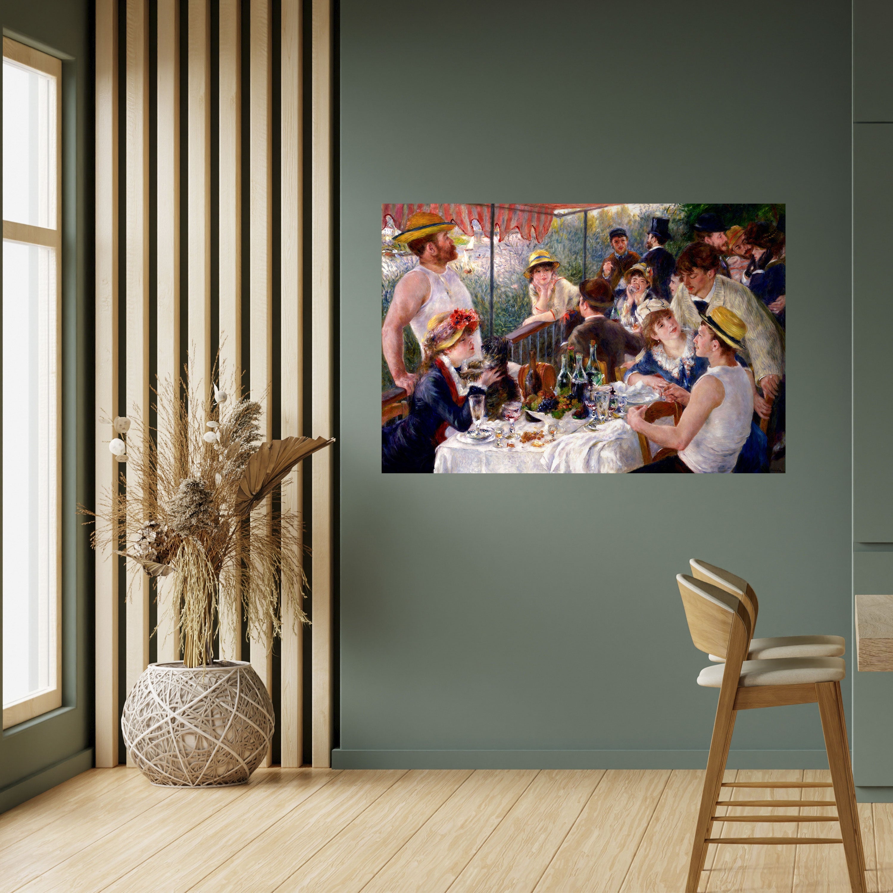 Affiche horizontale autocollante « Déjeuner des plaisanciers »