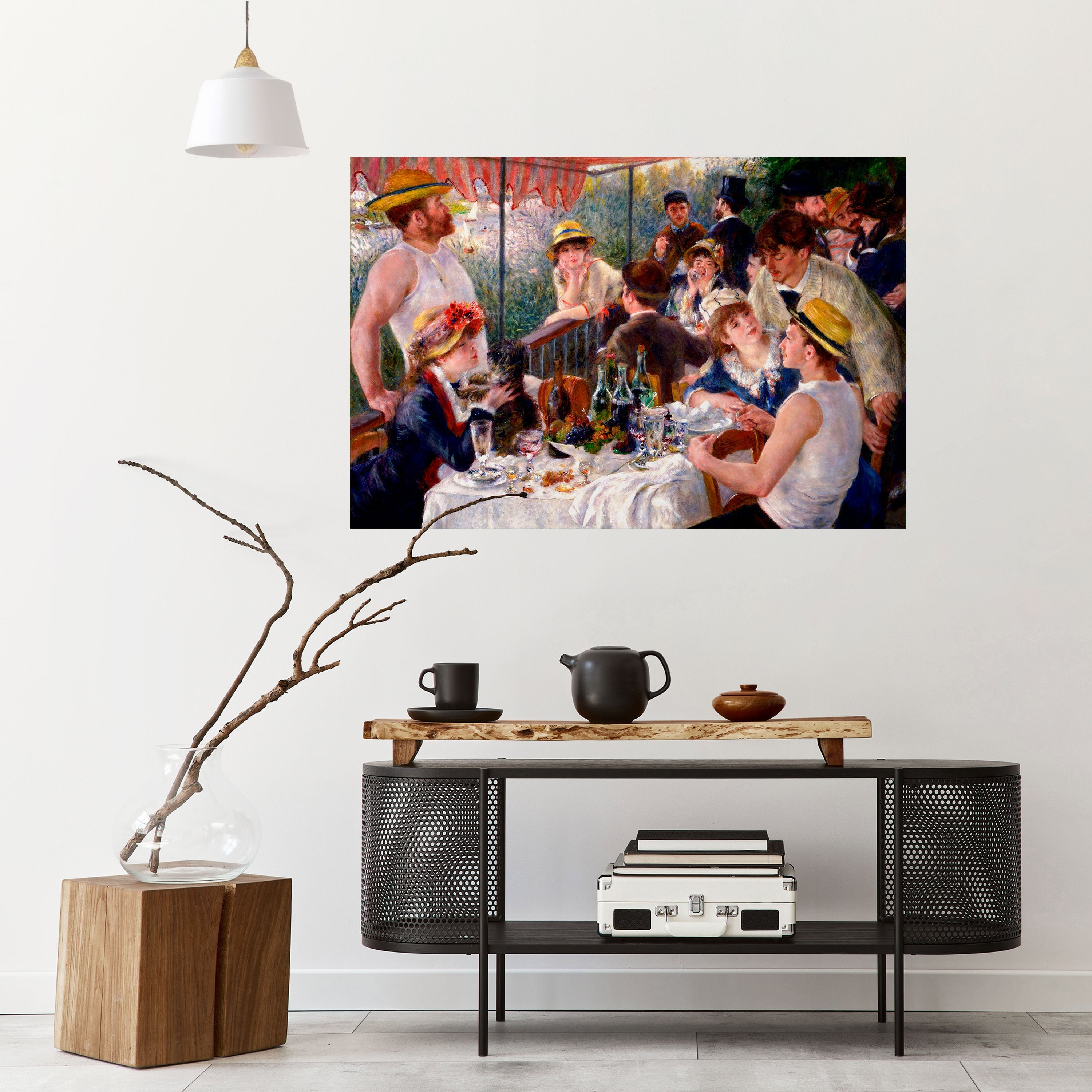 Affiche horizontale autocollante « Déjeuner des plaisanciers »