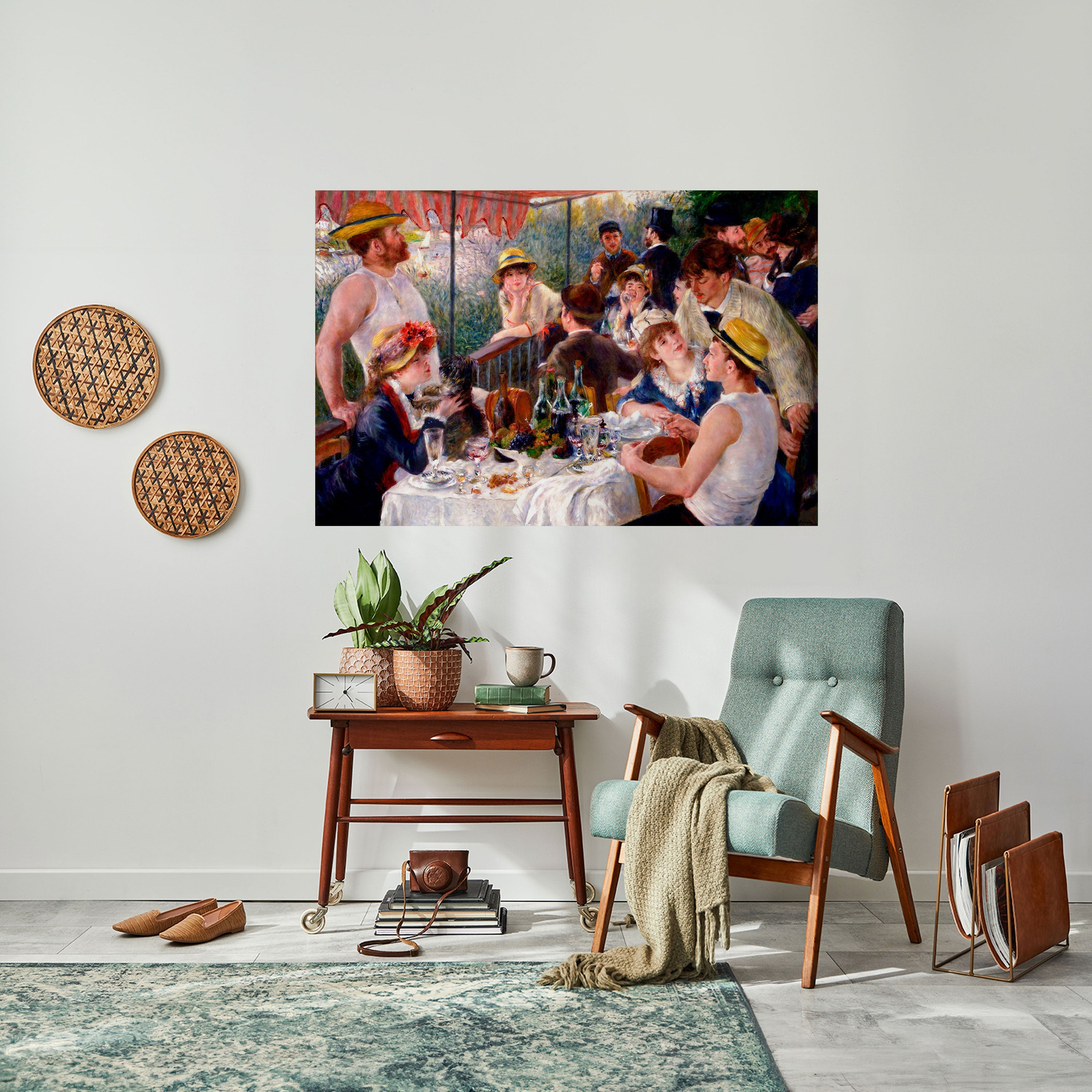 Affiche horizontale autocollante « Déjeuner des plaisanciers »