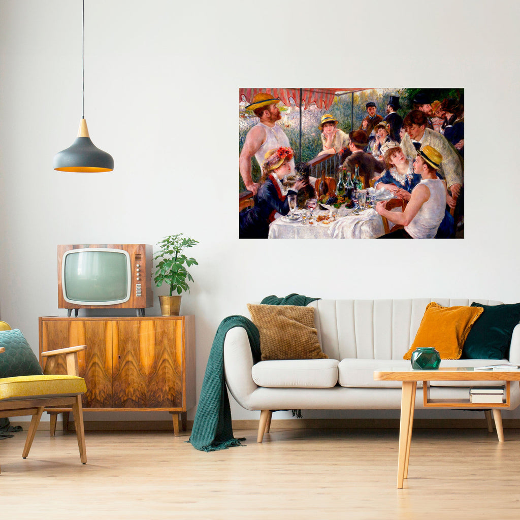 Affiche horizontale autocollante « Déjeuner des plaisanciers »