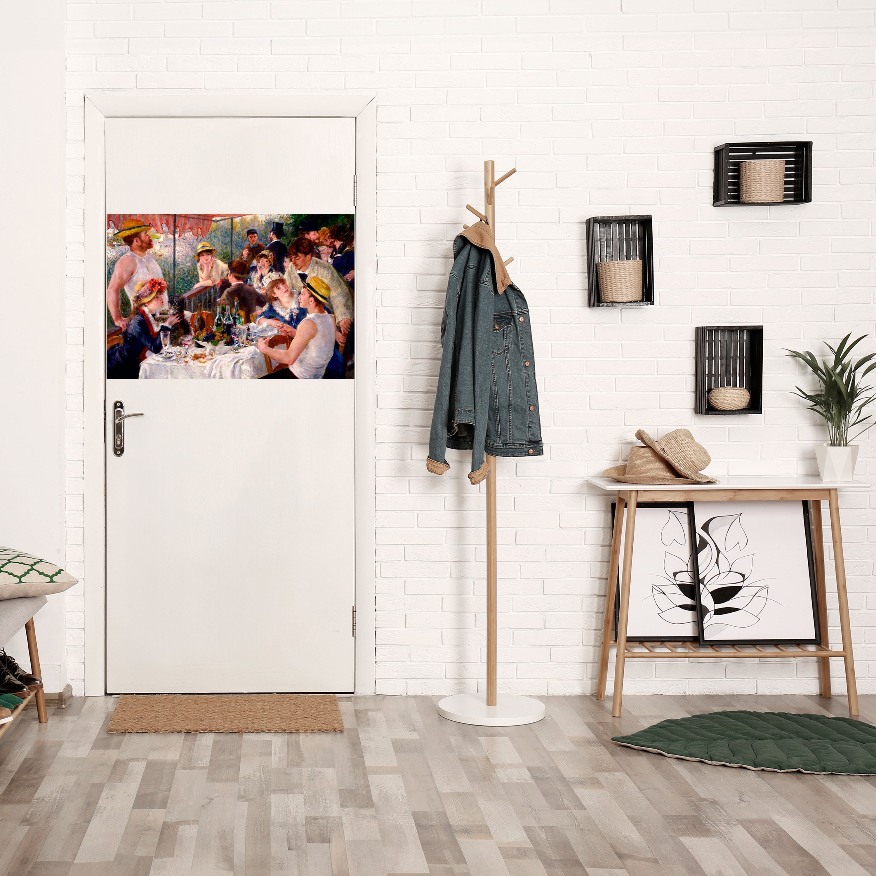 Affiche horizontale autocollante « Déjeuner des plaisanciers »