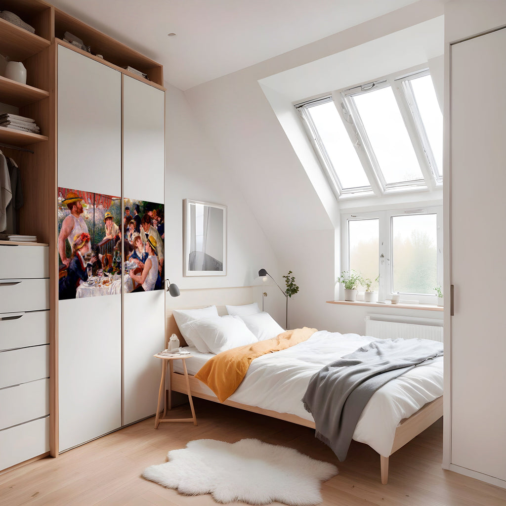 Affiche horizontale autocollante « Déjeuner des plaisanciers »