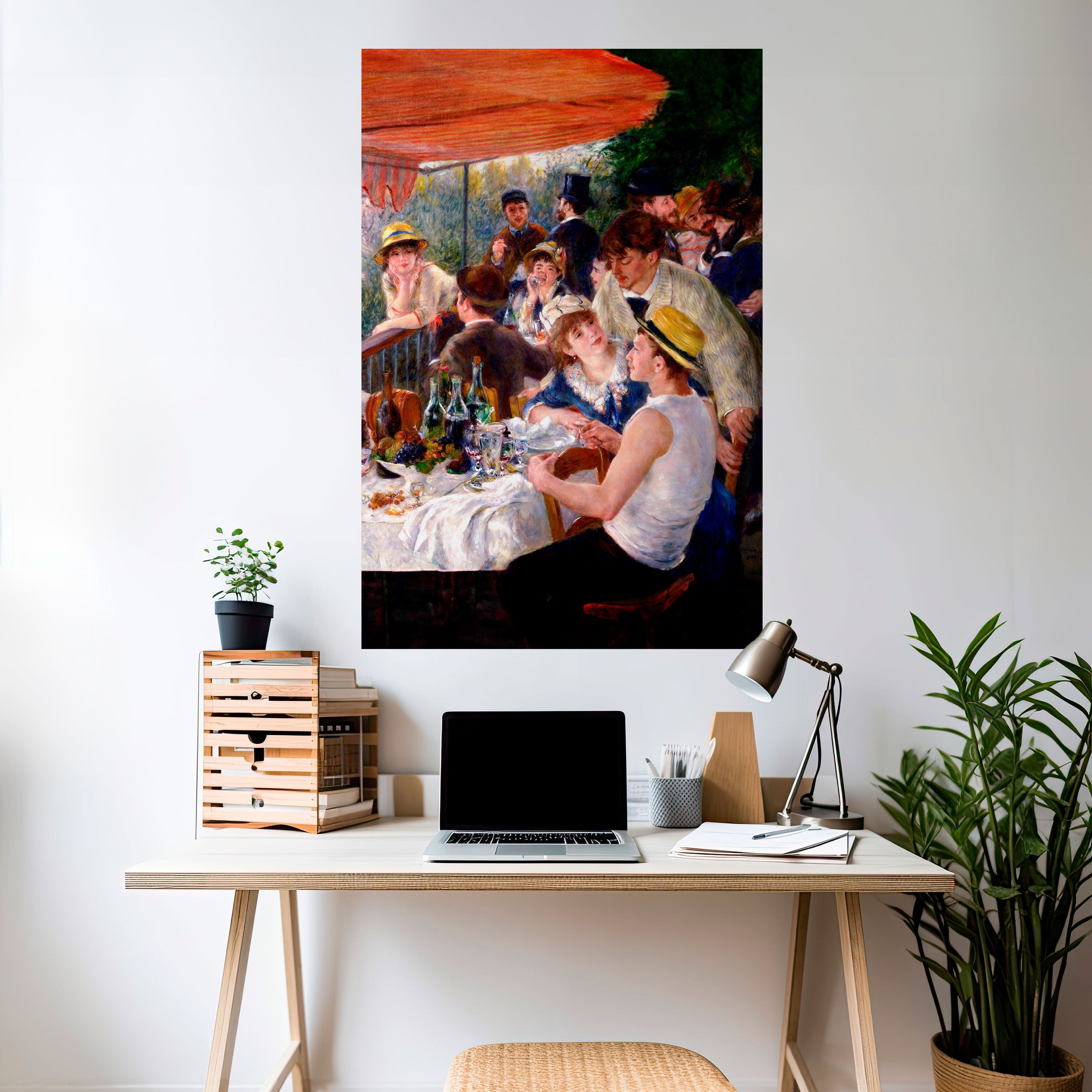 Affiche verticale autocollante « Déjeuner des plaisanciers »