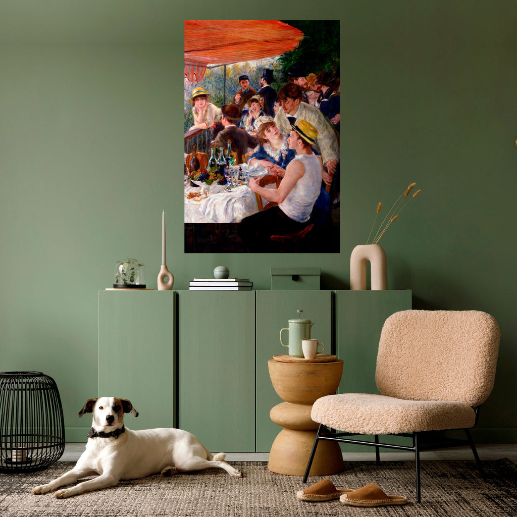 Affiche verticale autocollante « Déjeuner des plaisanciers »