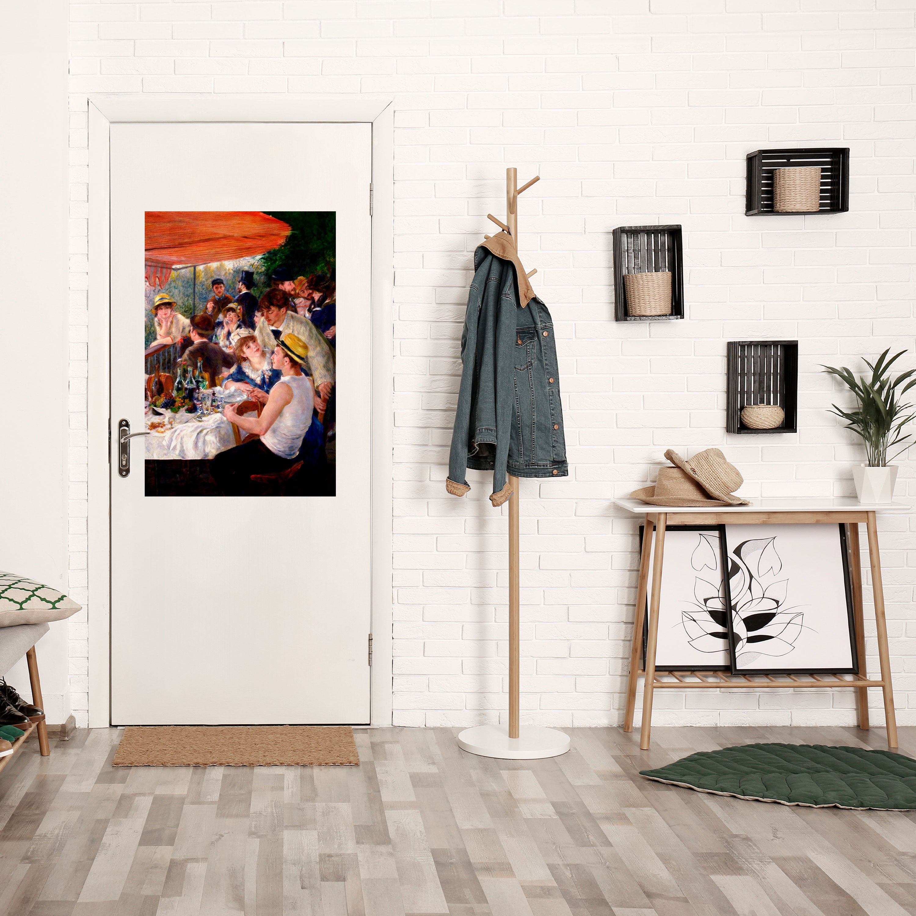 Affiche verticale autocollante « Déjeuner des plaisanciers »