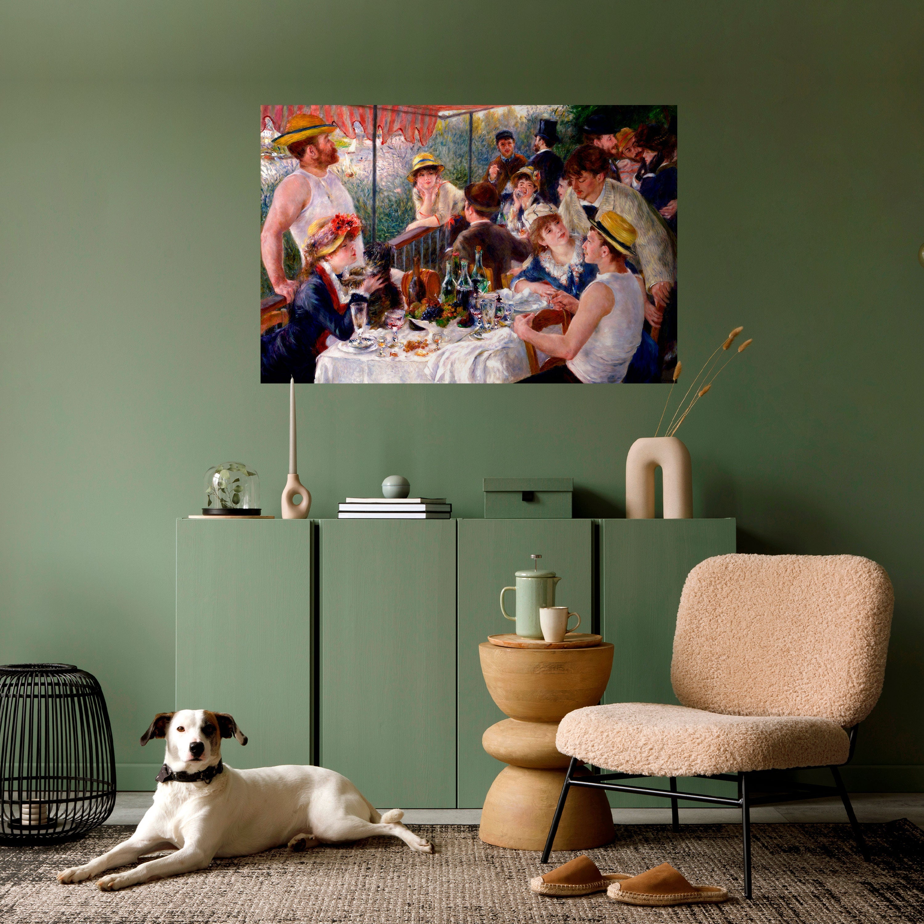 Affiche horizontale autocollante « Déjeuner des plaisanciers »