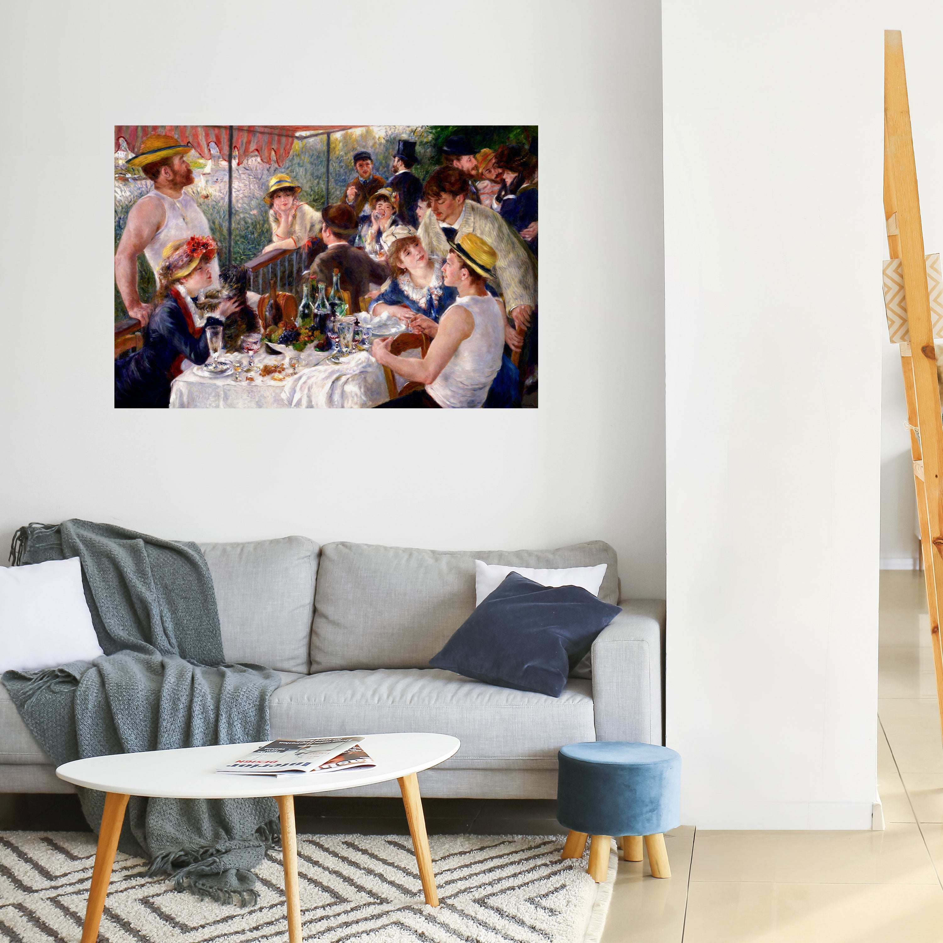 Affiche horizontale autocollante « Déjeuner des plaisanciers »