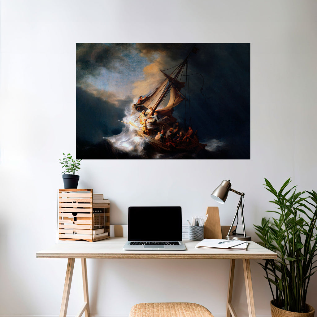 Affiche horizontale autocollante TEMPÊTE DES HÉROS