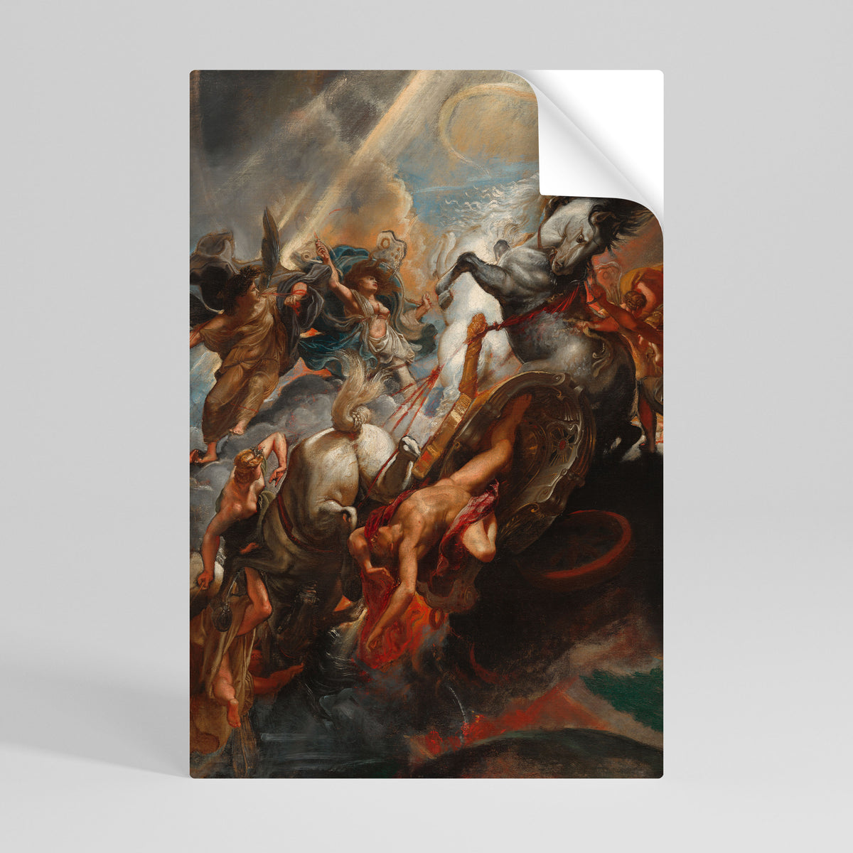 FURY IN MOTION Peel and Stick Vertical Poster