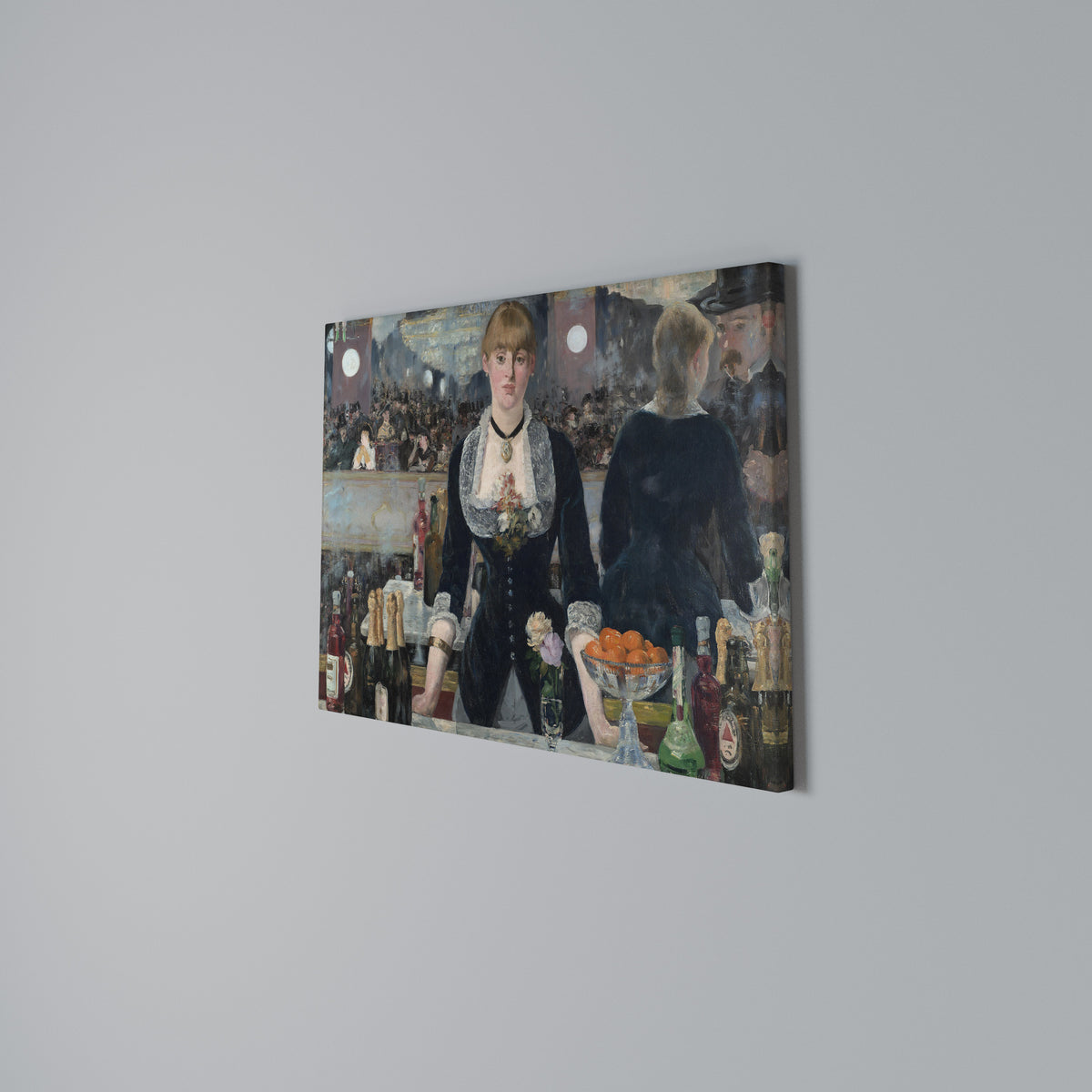SHADOWS AT THE BAR Horizontal Canvas Print