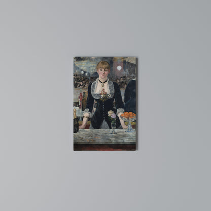 SHADOWS AT THE BAR Vertical Canvas Print