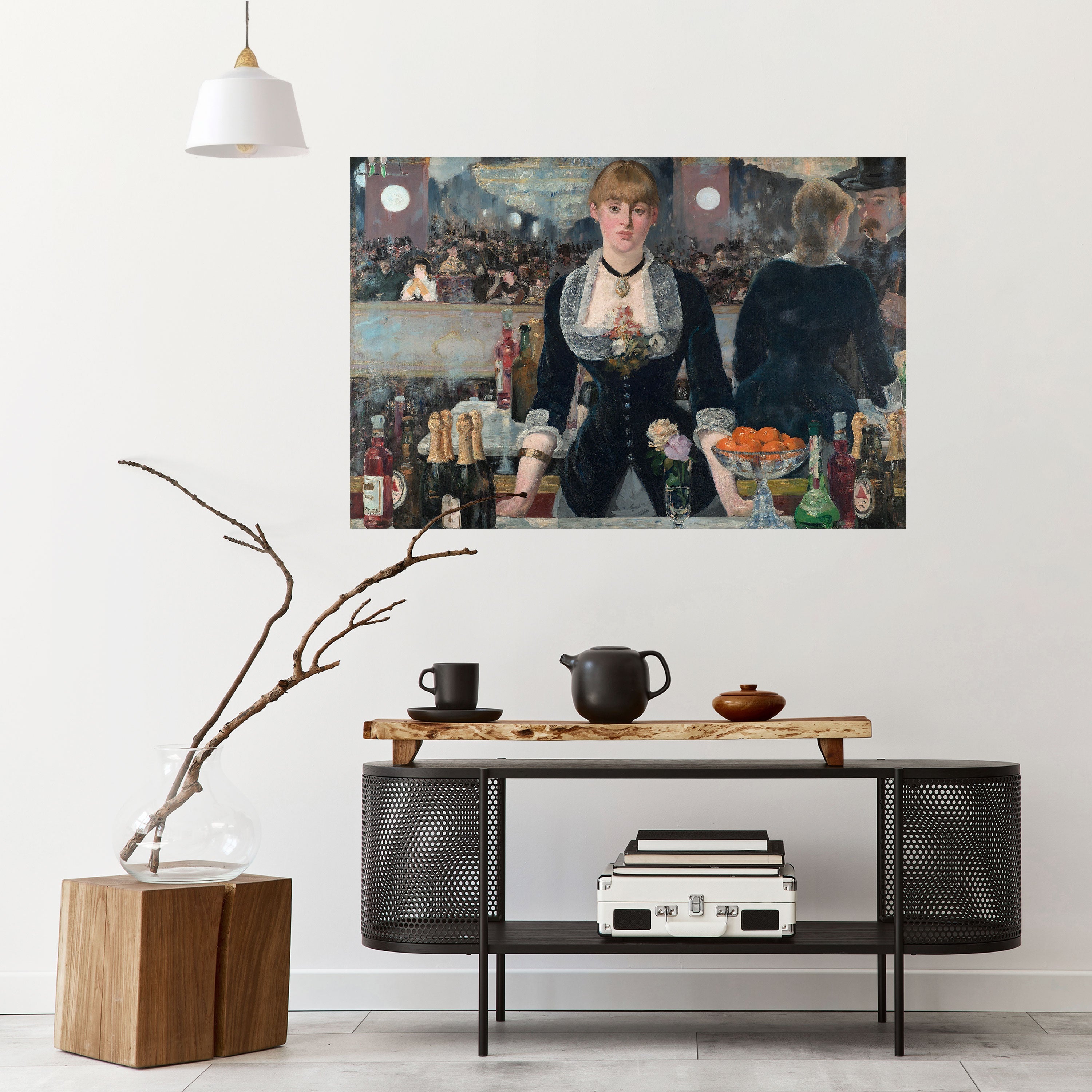 Affiche horizontale autocollante « SHADOWS AT THE BAR »