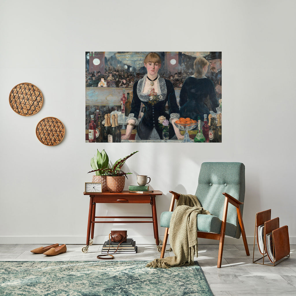 Affiche horizontale autocollante « SHADOWS AT THE BAR »