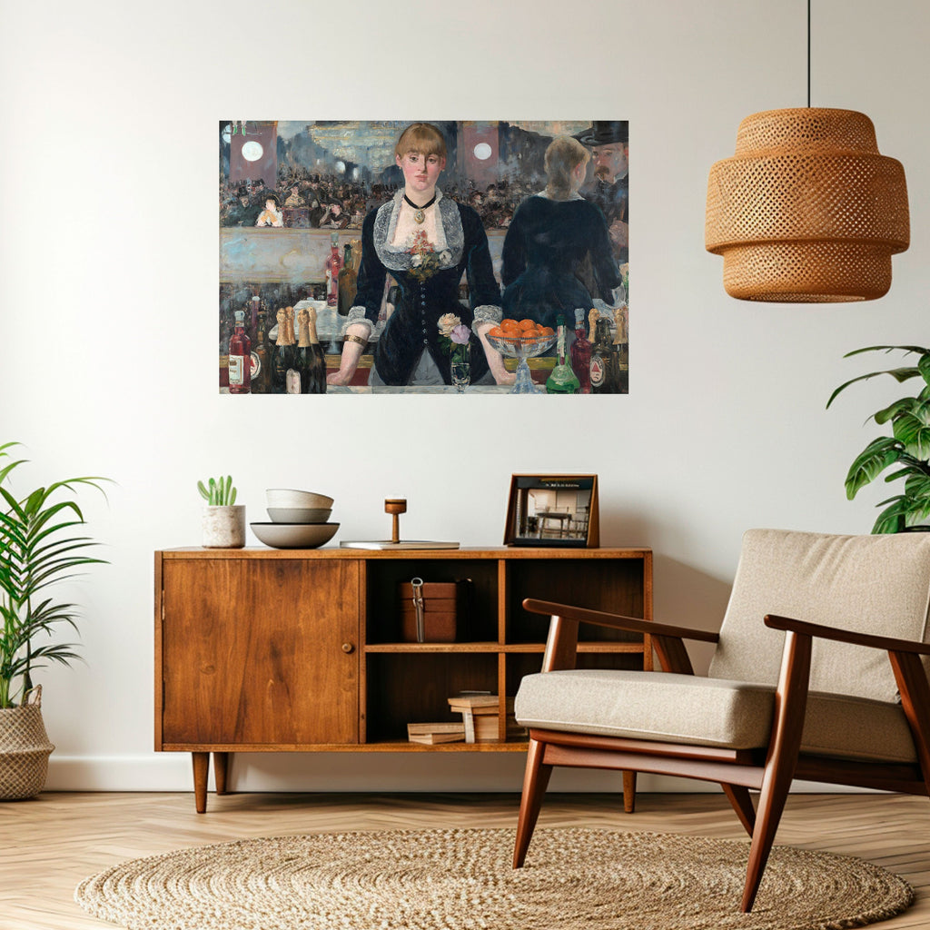 Affiche horizontale autocollante « SHADOWS AT THE BAR »