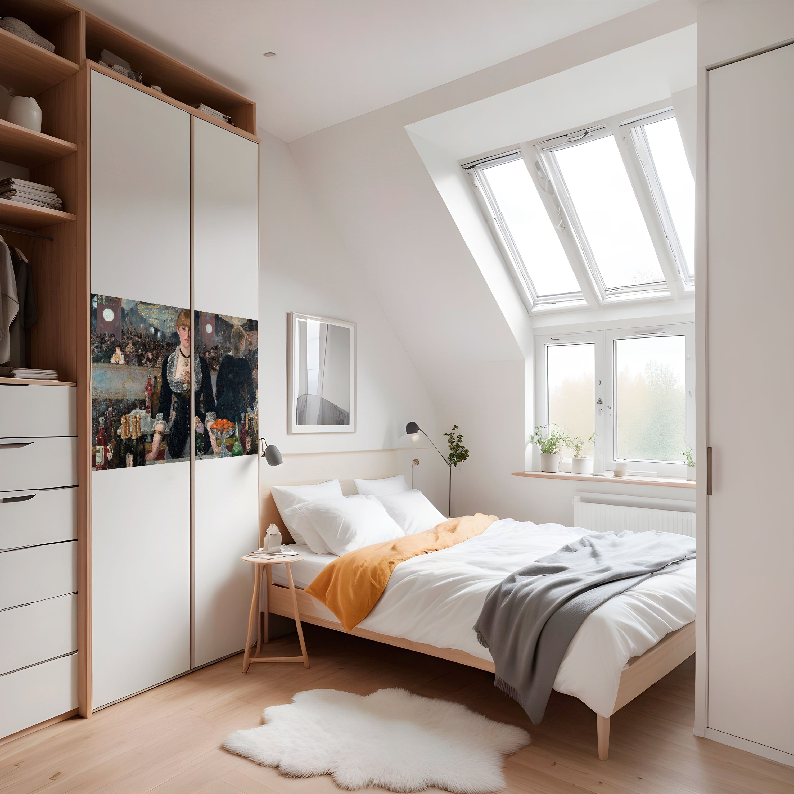 Affiche horizontale autocollante « SHADOWS AT THE BAR »