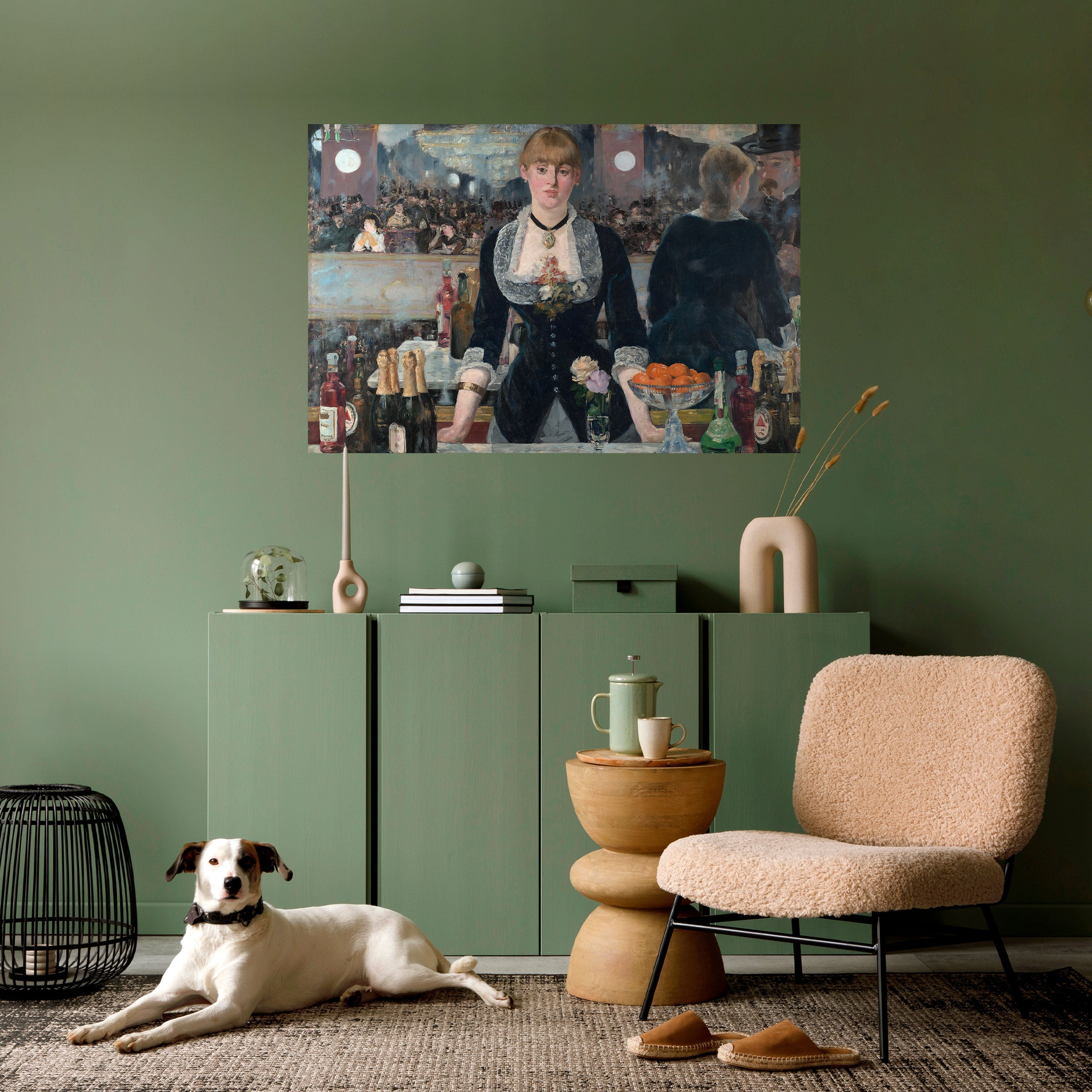 Affiche horizontale autocollante « SHADOWS AT THE BAR »