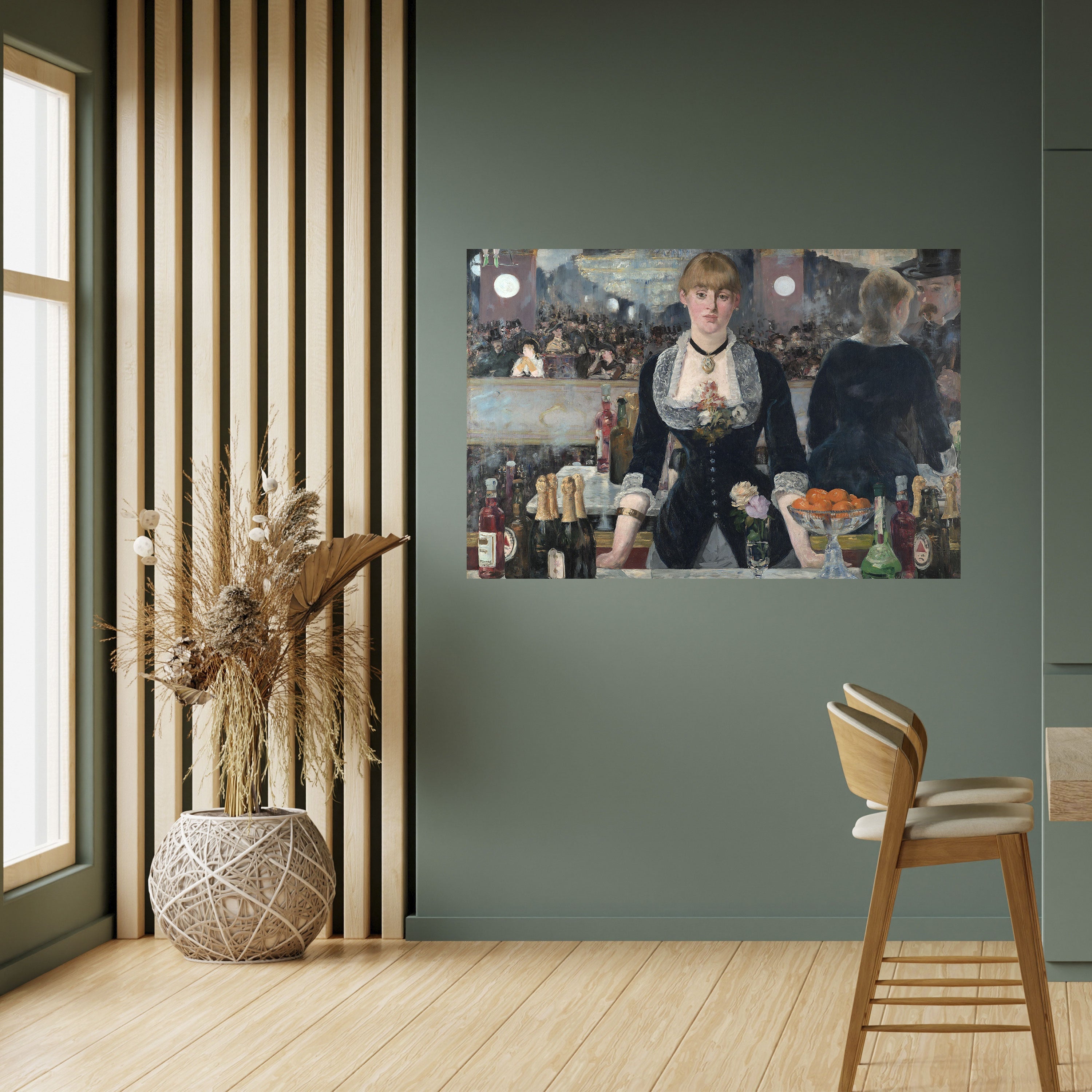 Affiche horizontale autocollante « SHADOWS AT THE BAR »