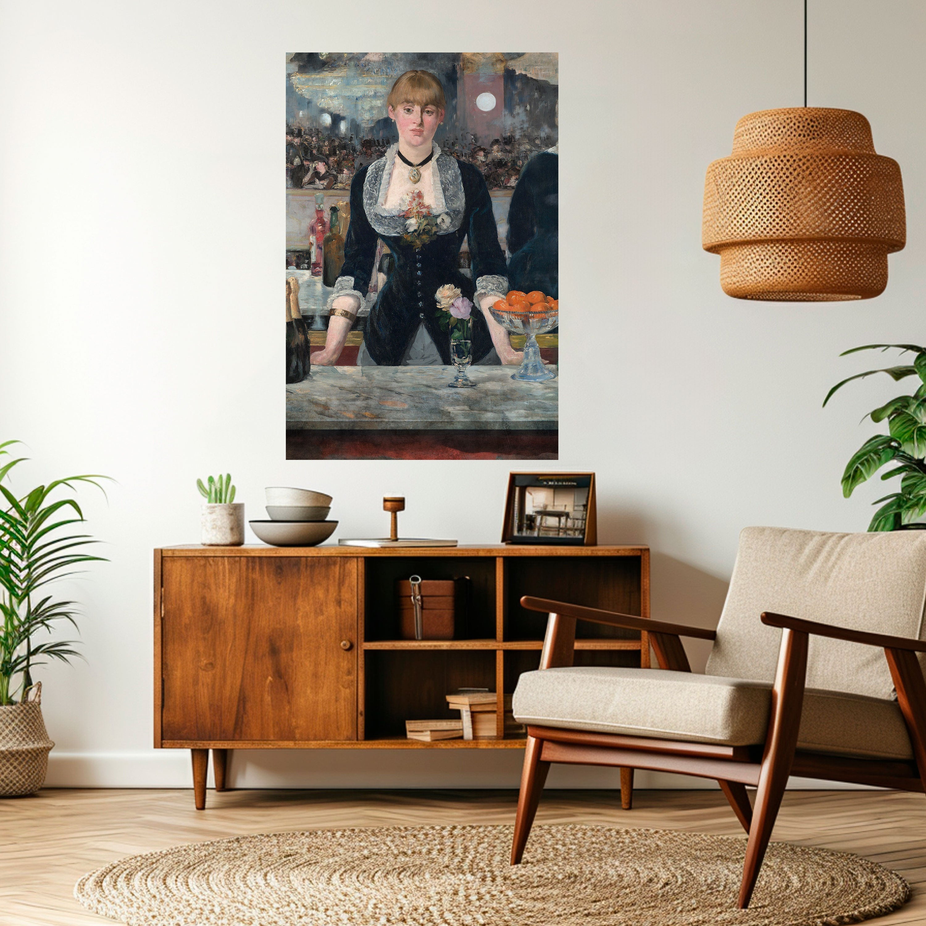 Affiche verticale autocollante « SHADOWS AT THE BAR »