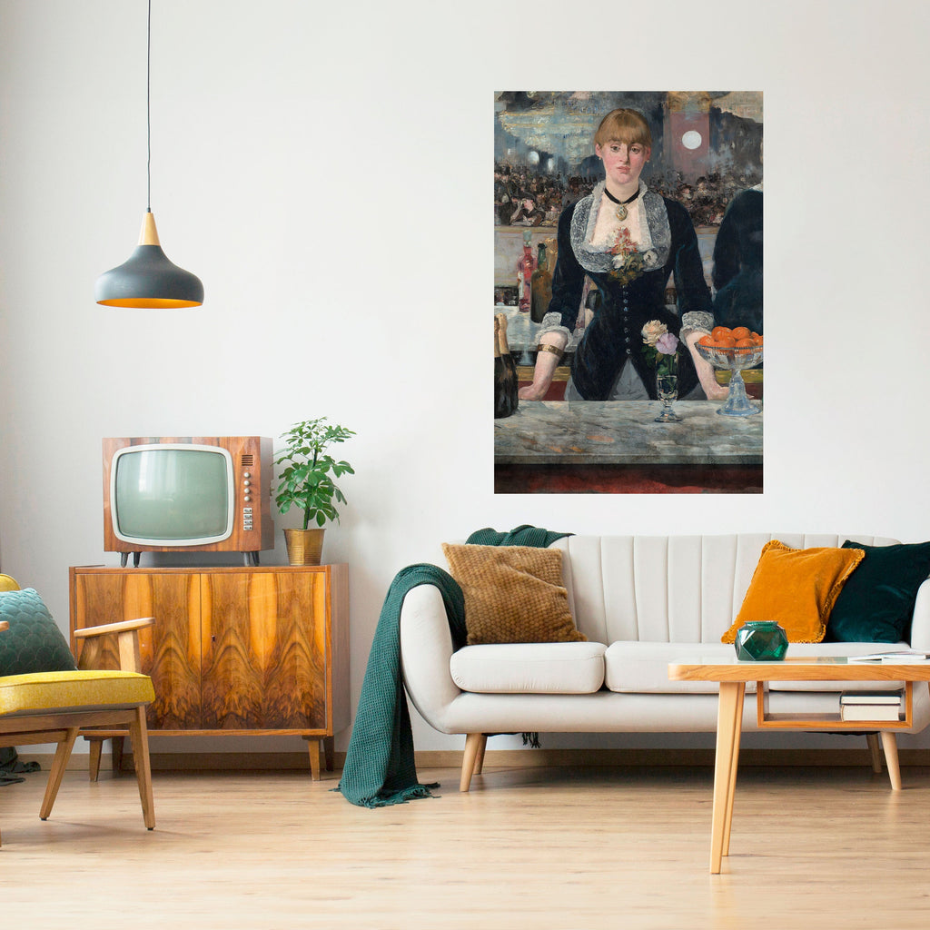 Affiche verticale autocollante « SHADOWS AT THE BAR »