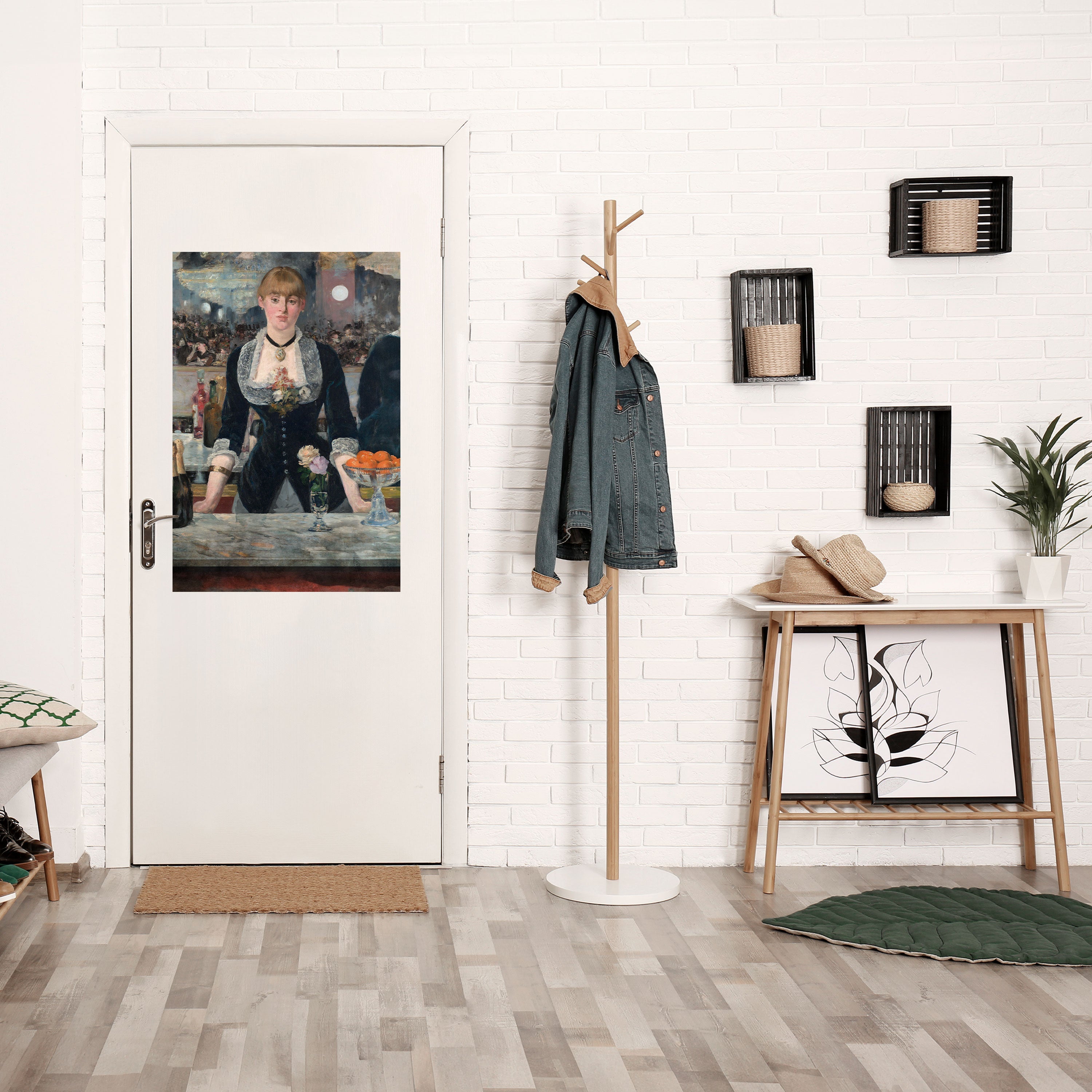 Affiche verticale autocollante « SHADOWS AT THE BAR »