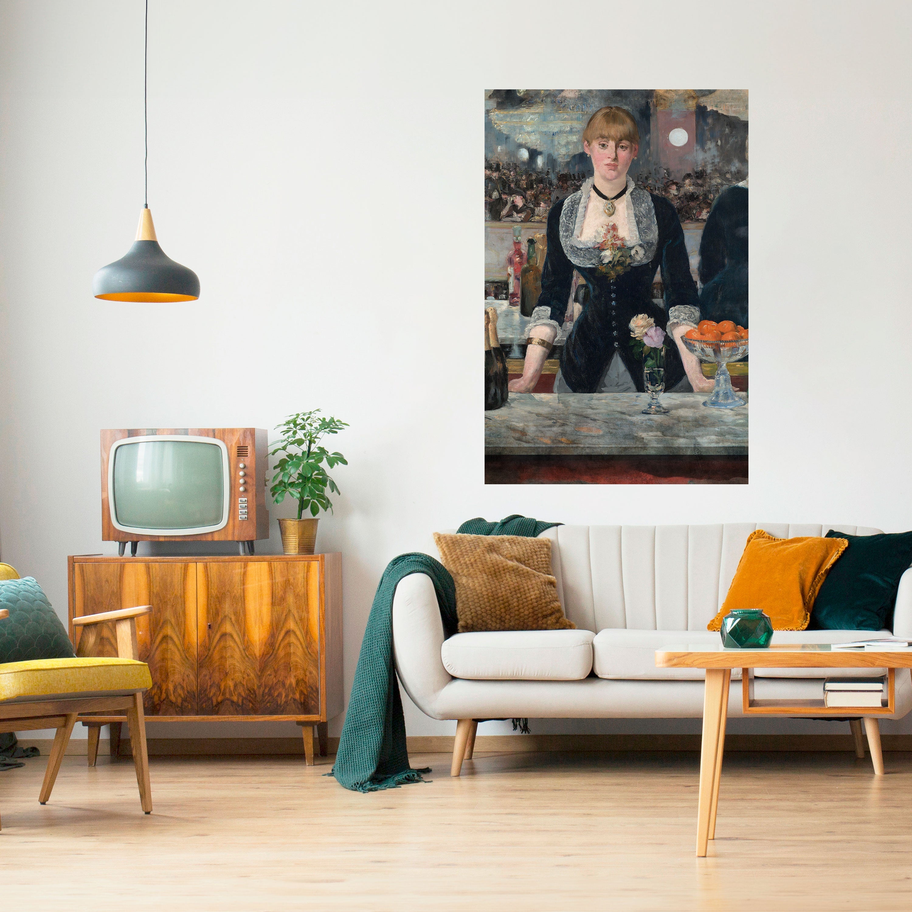 Affiche verticale autocollante « SHADOWS AT THE BAR »