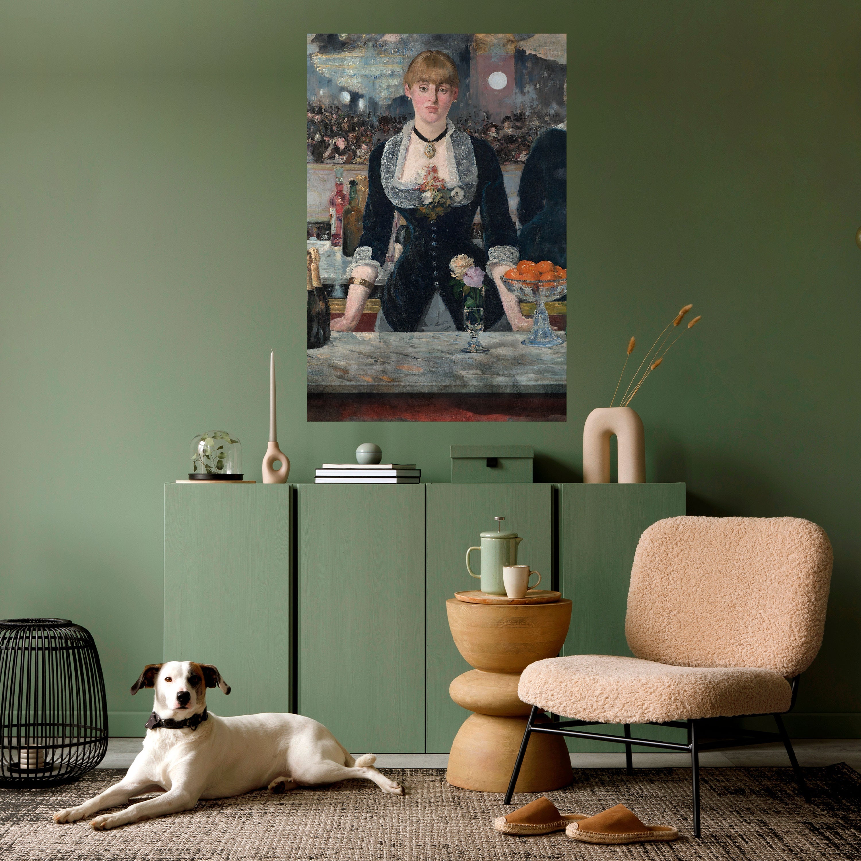 Affiche verticale autocollante « SHADOWS AT THE BAR »