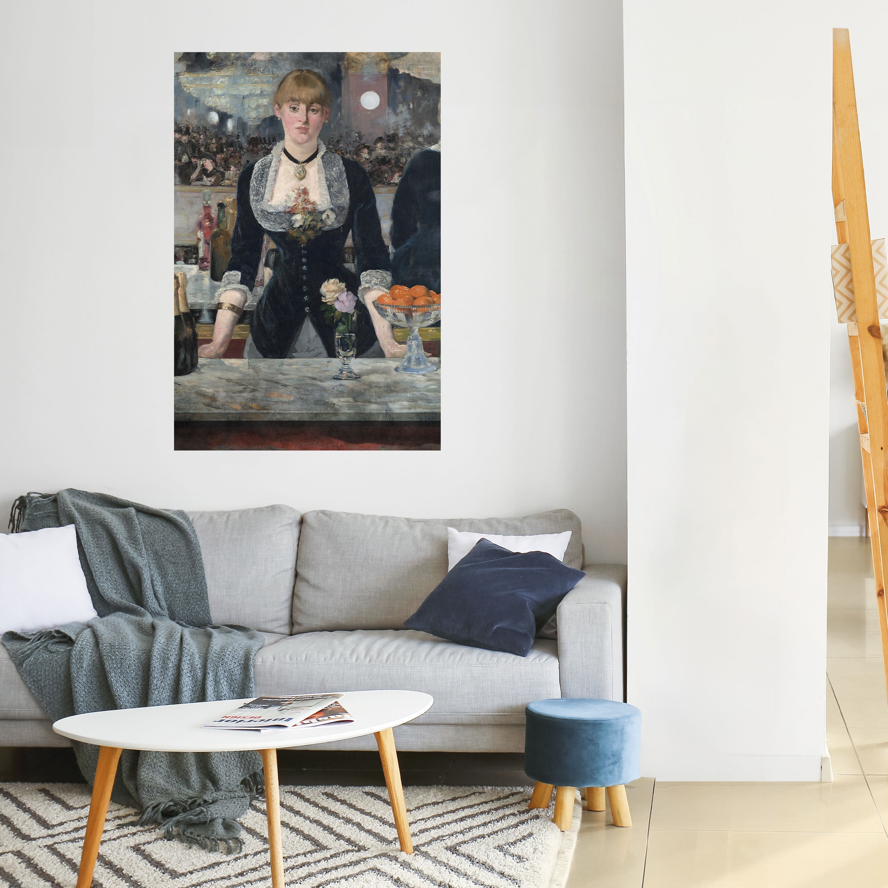 Affiche verticale autocollante « SHADOWS AT THE BAR »