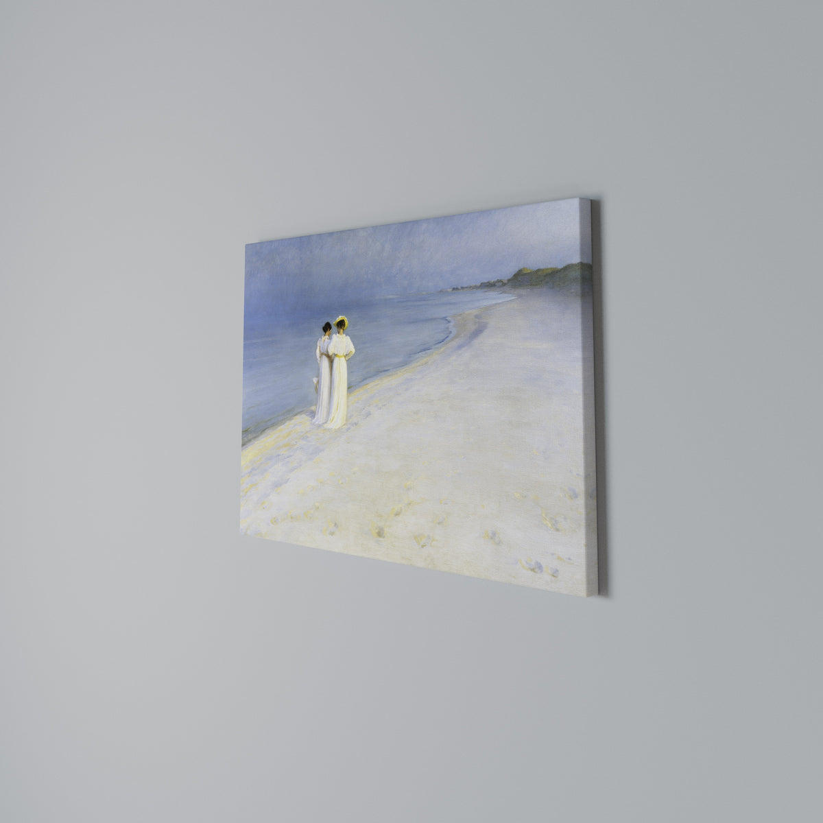 SUMMER EVENING ON SKAGEN'S BEACH Horizontal Canvas Print