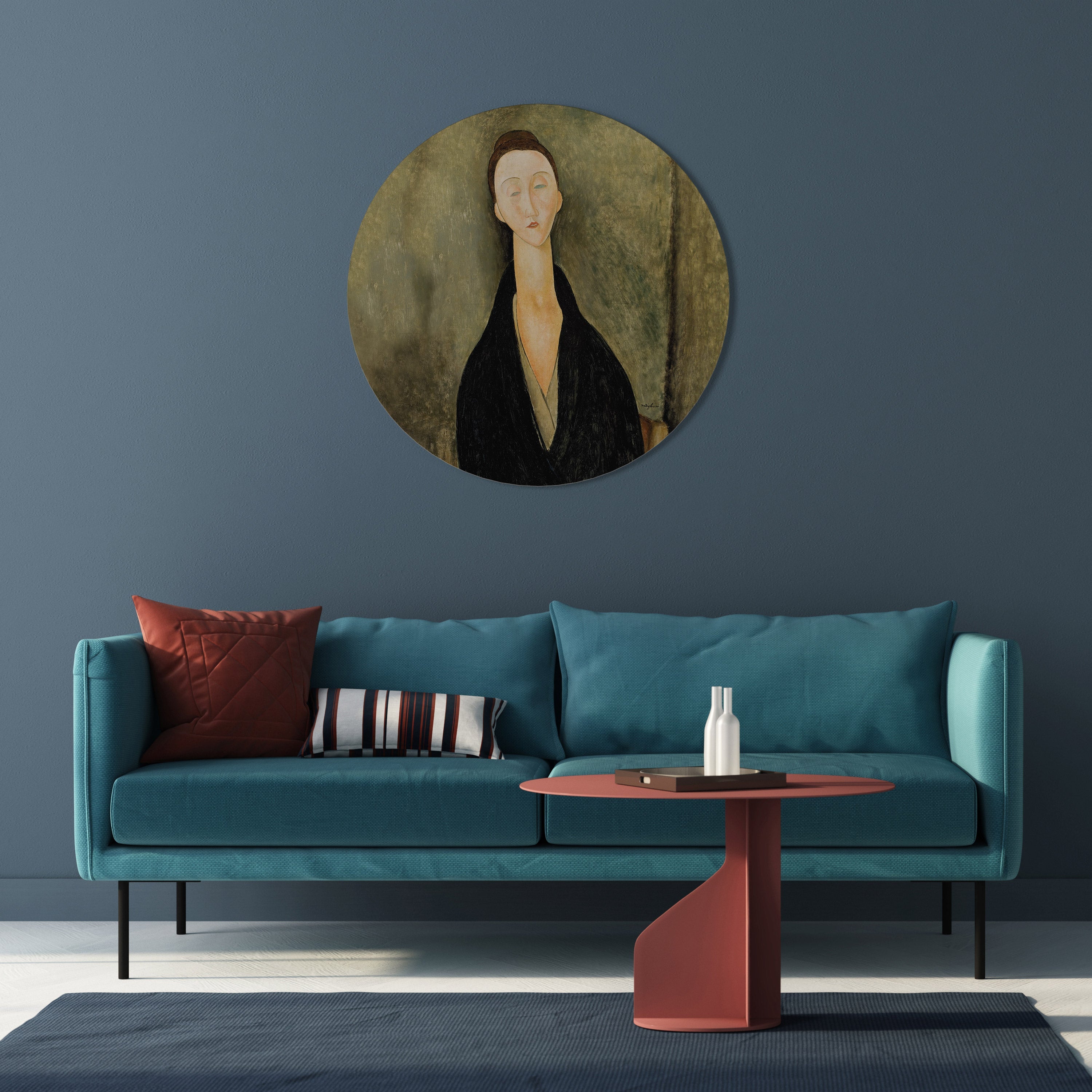 Art mural rond AMEDEO MODIGLIANI