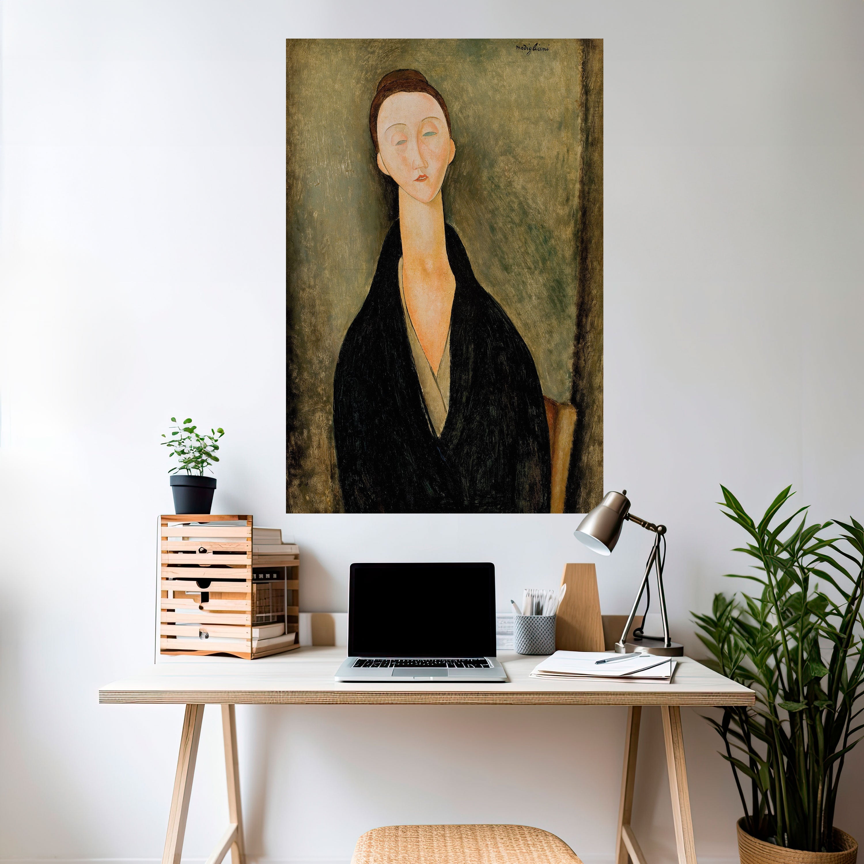 Affiche verticale autocollante d'AMEDEO MODIGLIANI