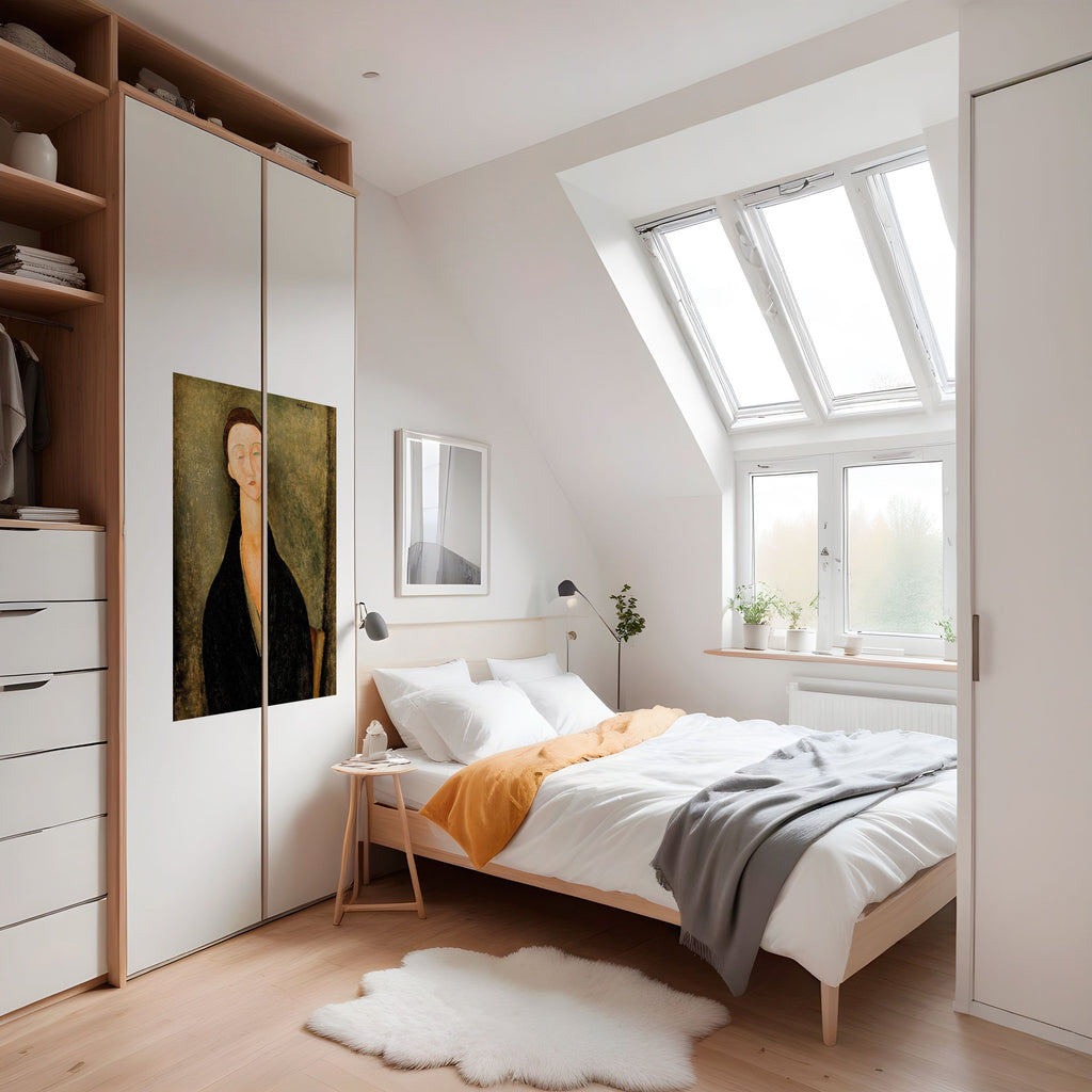 Affiche verticale autocollante d'AMEDEO MODIGLIANI