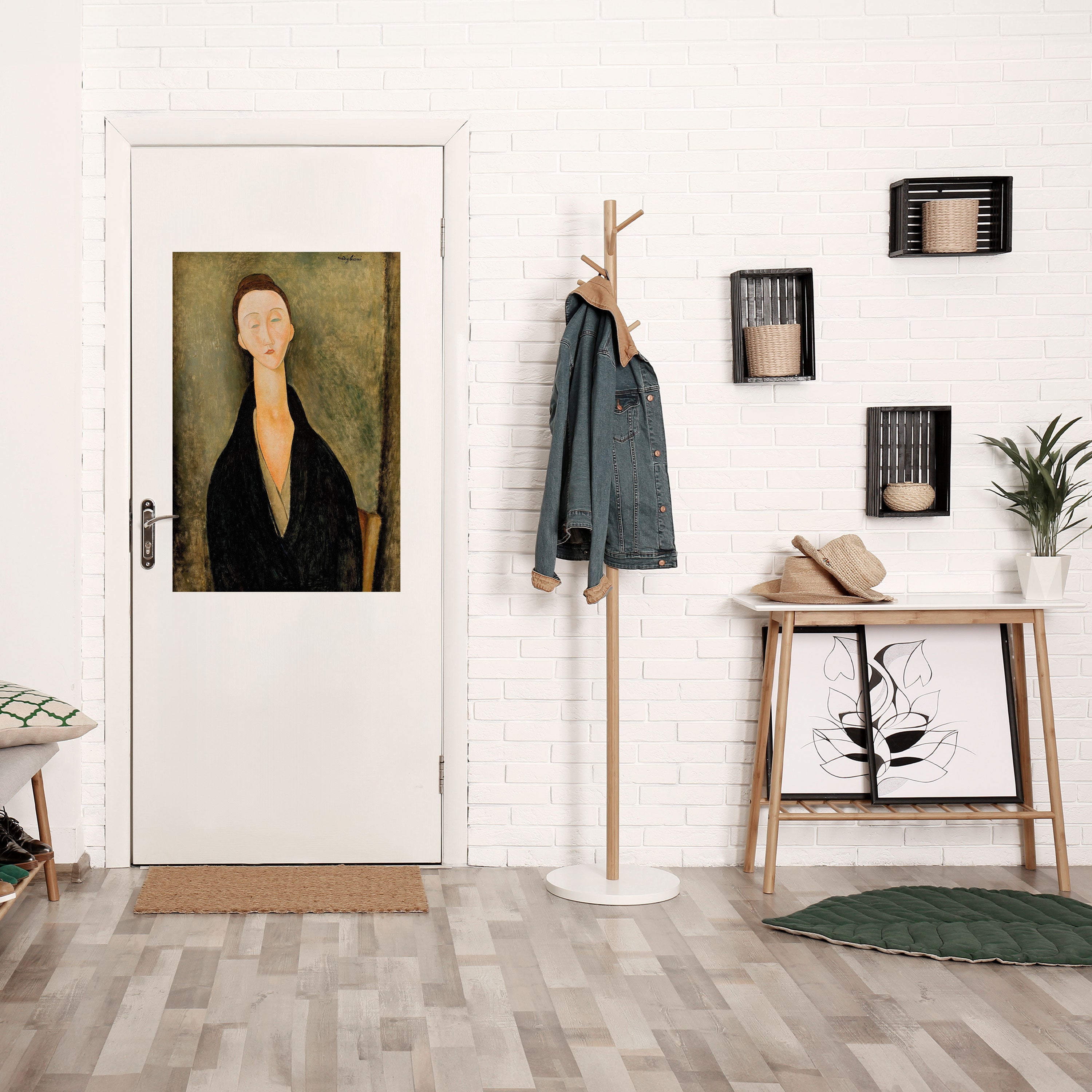 Affiche verticale autocollante d'AMEDEO MODIGLIANI