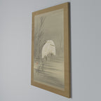 ZILVERREIGERS IN MOERAS Vertical Canvas Print