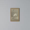 ZILVERREIGERS IN MOERAS Vertical Canvas Print