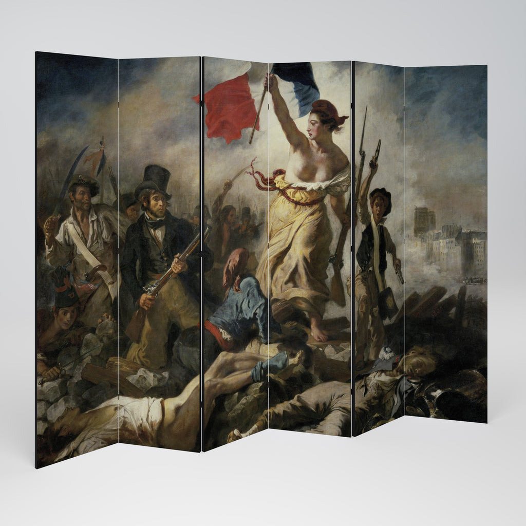 LIBERTY LEADING THE PEOPLE Decorative 6-Panel Room Divider
