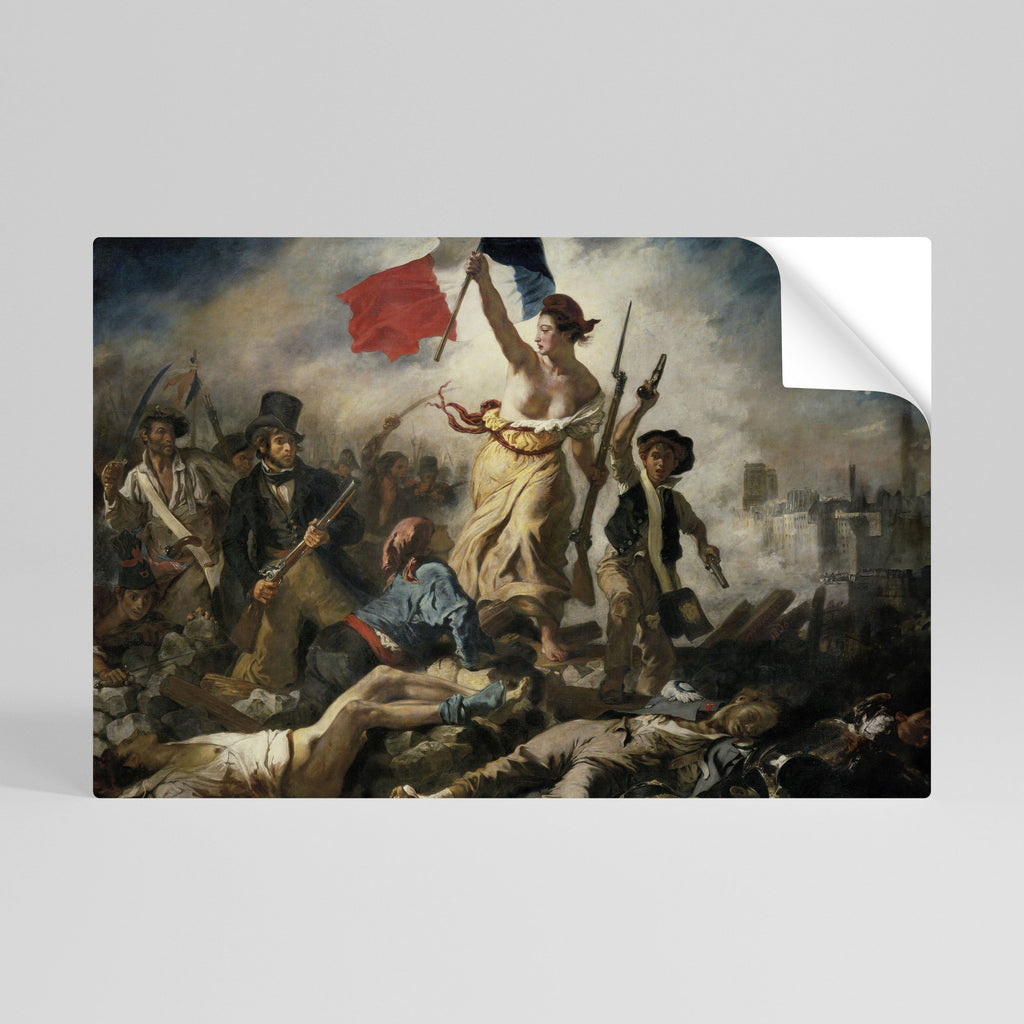 Affiche horizontale autocollante « La Liberté guide le peuple »