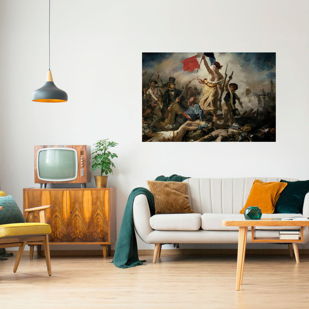 Affiche horizontale autocollante « La Liberté guide le peuple »