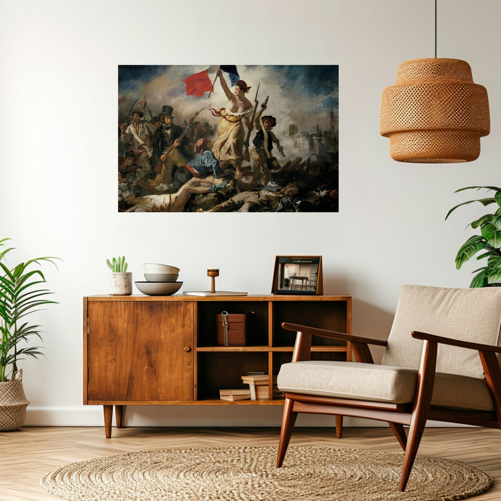Affiche horizontale autocollante « La Liberté guide le peuple »